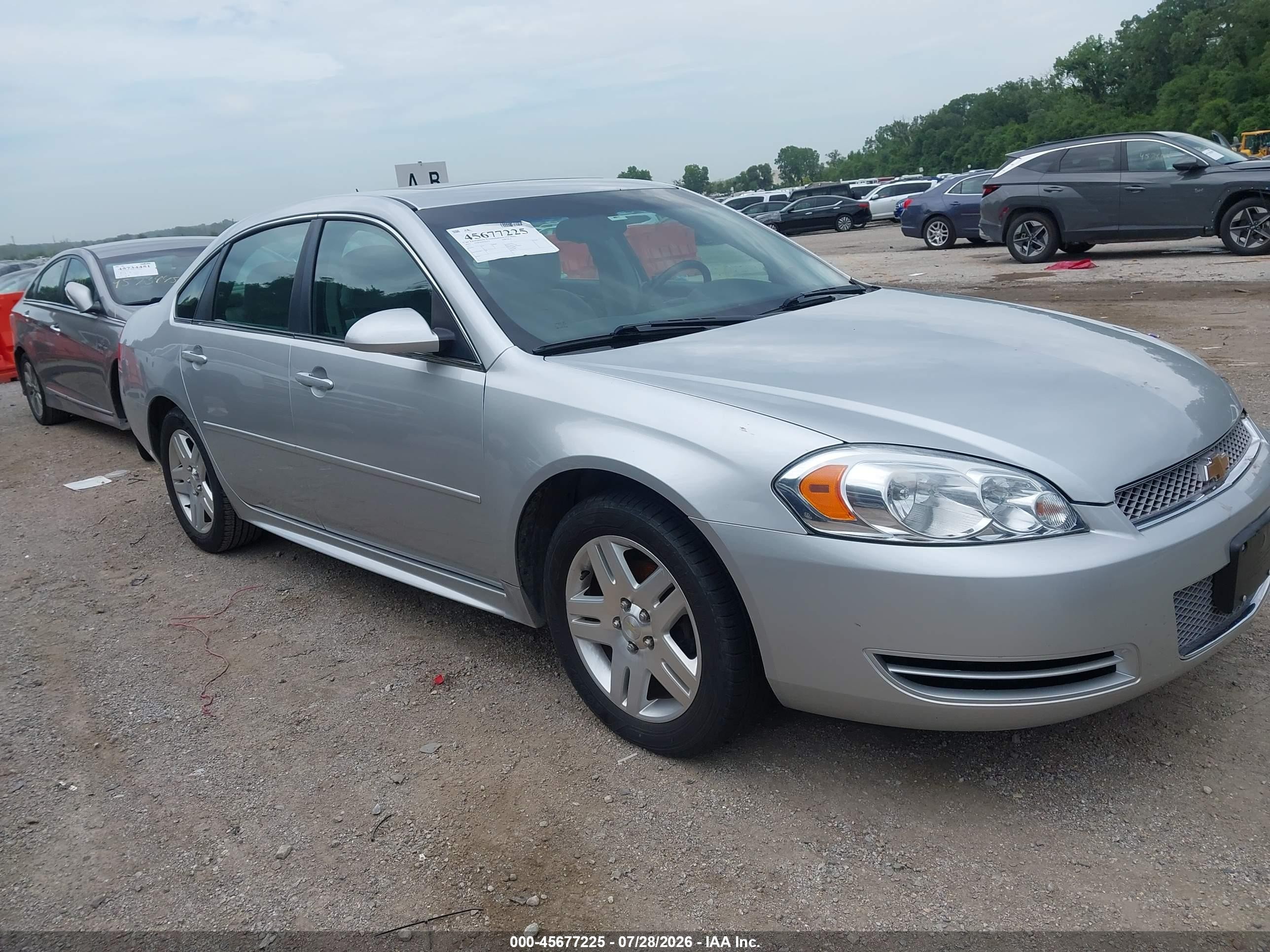 2012 Chevrolet Impala Lt Silver vin: 2G1WG5E38C1278653