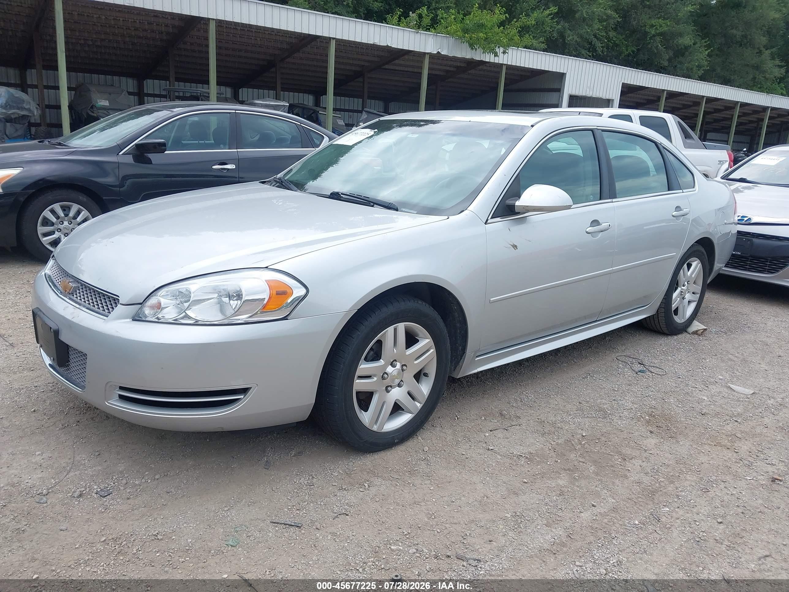 2012 Chevrolet Impala Lt Silver vin: 2G1WG5E38C1278653