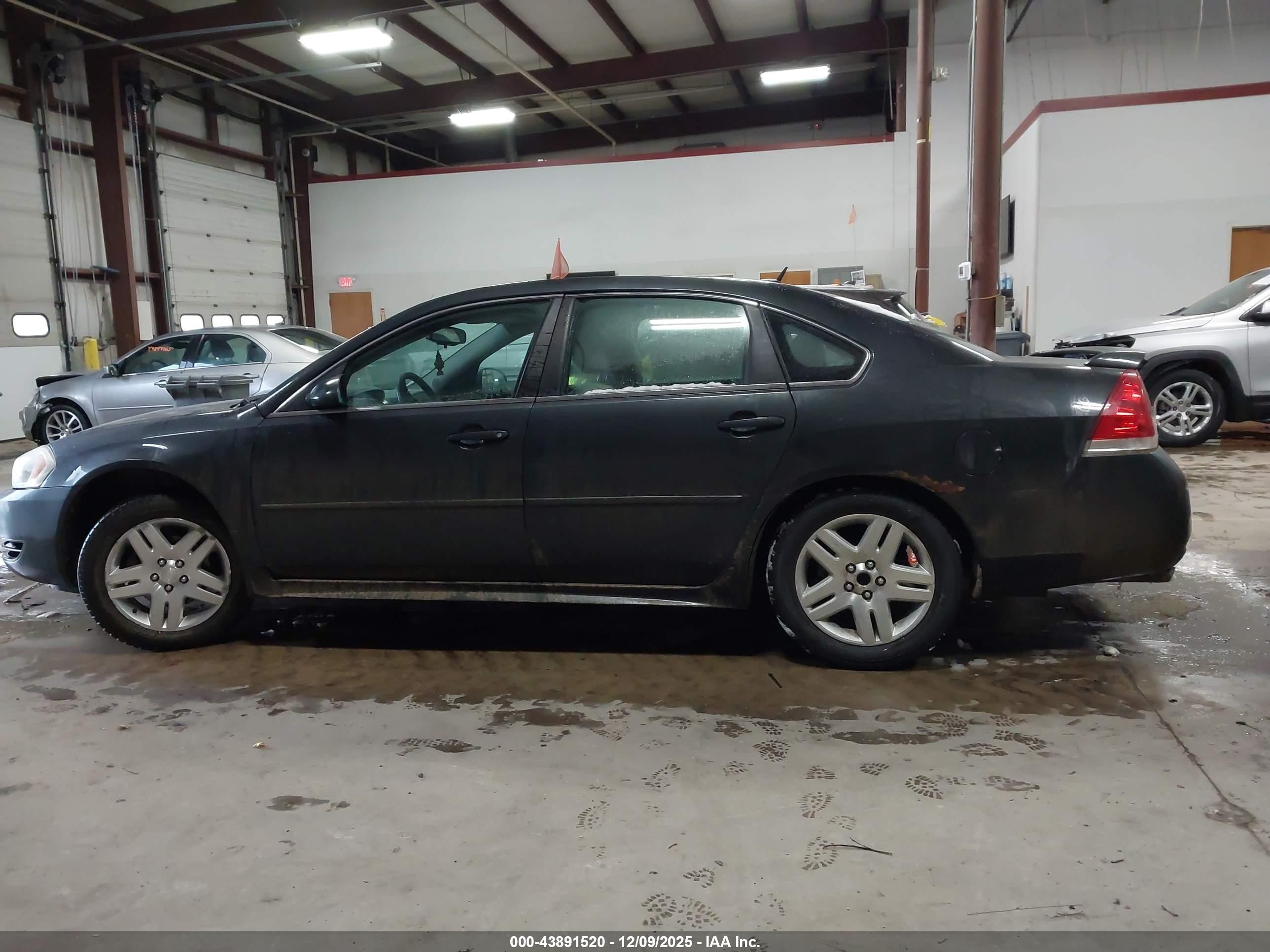 2012 Chevrolet Impala Lt Gray vin: 2G1WG5E38C1336664