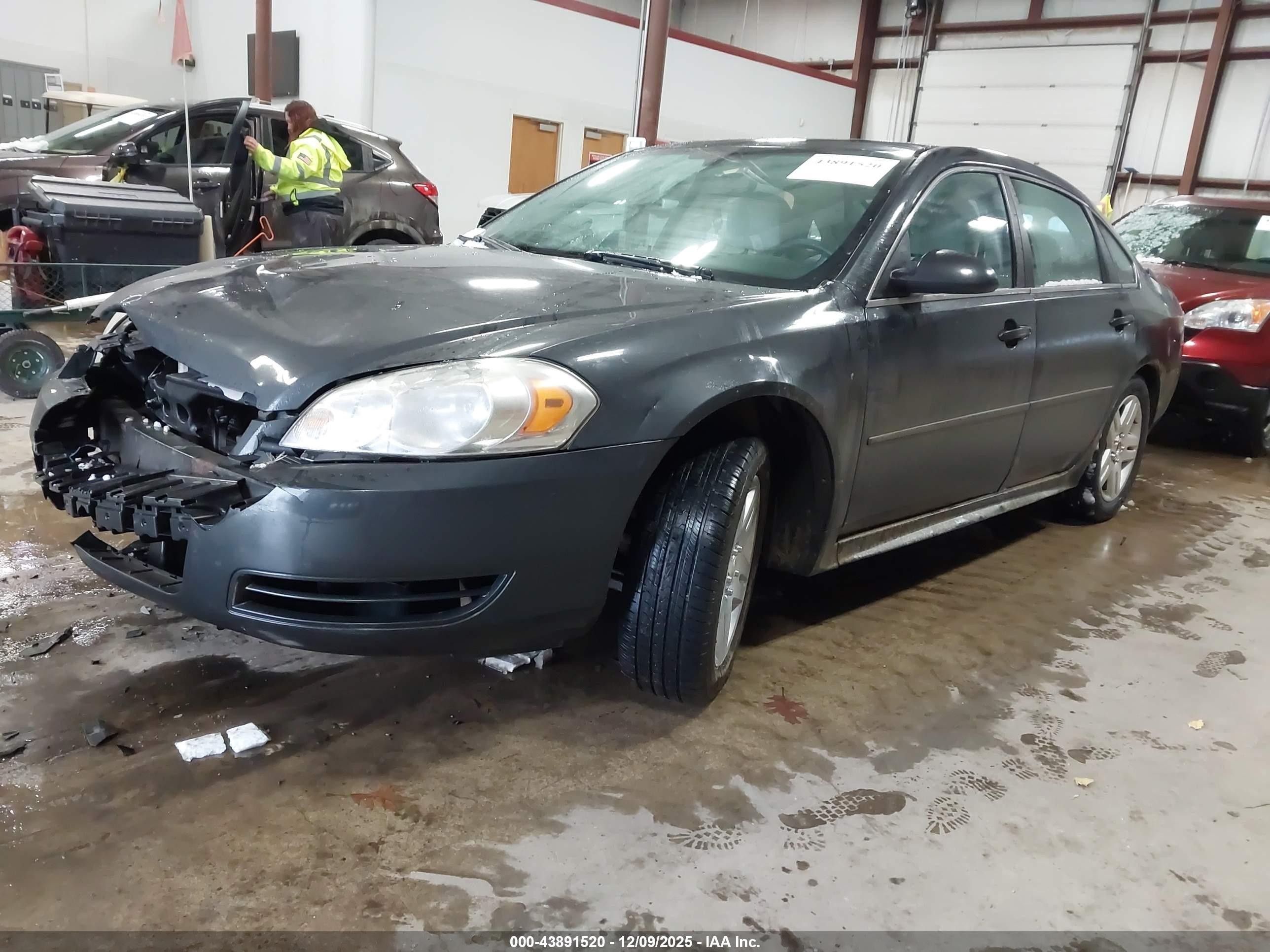 2012 Chevrolet Impala Lt Gray vin: 2G1WG5E38C1336664