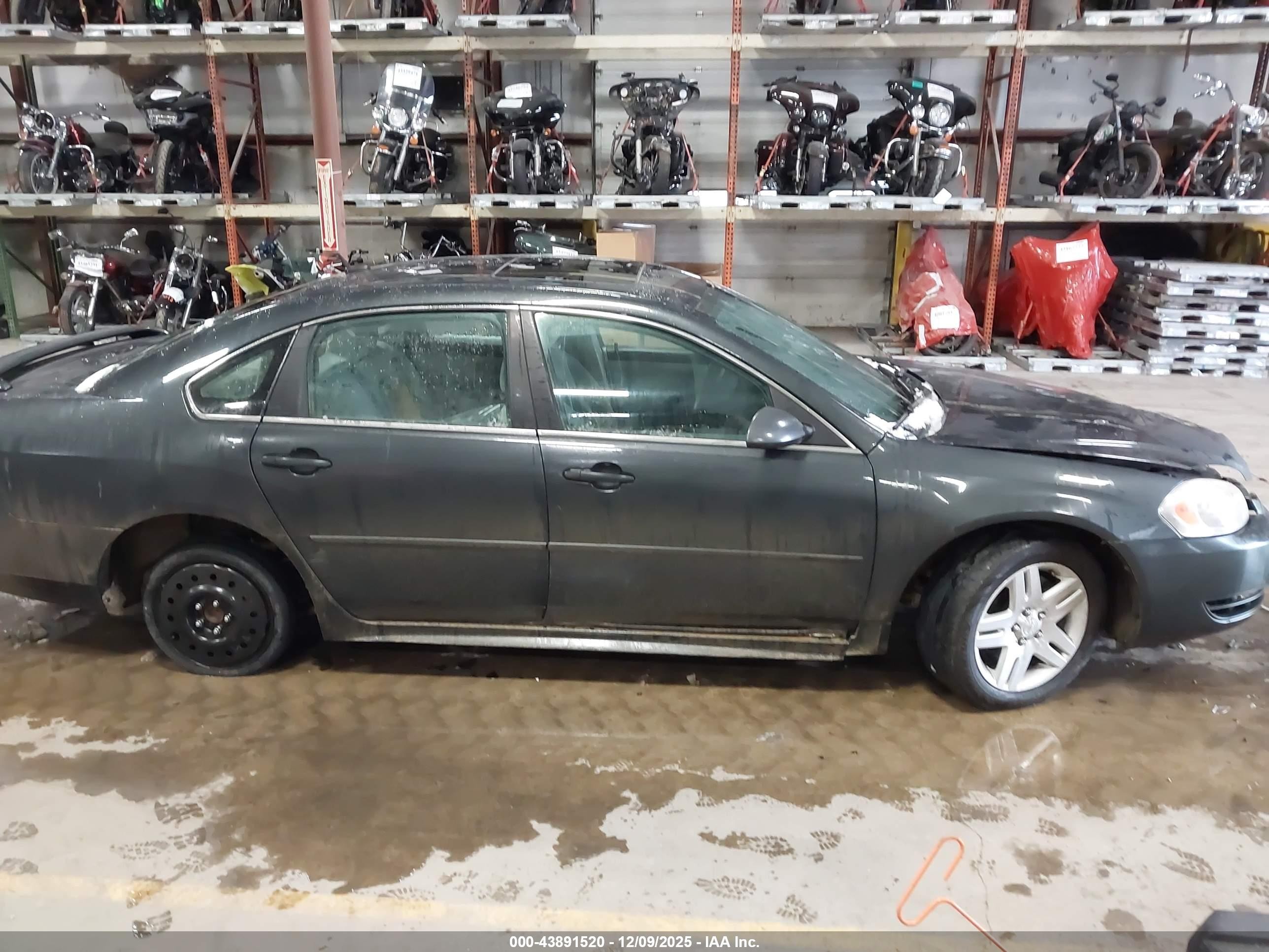 2012 Chevrolet Impala Lt Gray vin: 2G1WG5E38C1336664