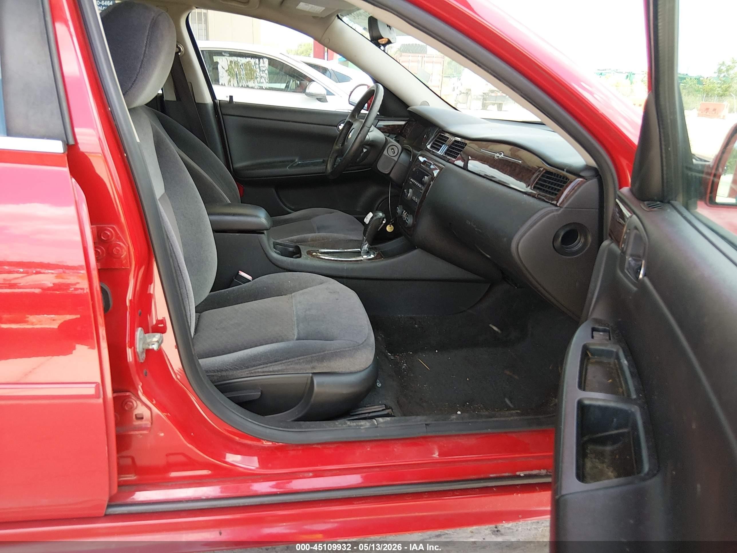 2013 Chevrolet Impala Lt Red vin: 2G1WG5E38D1102302