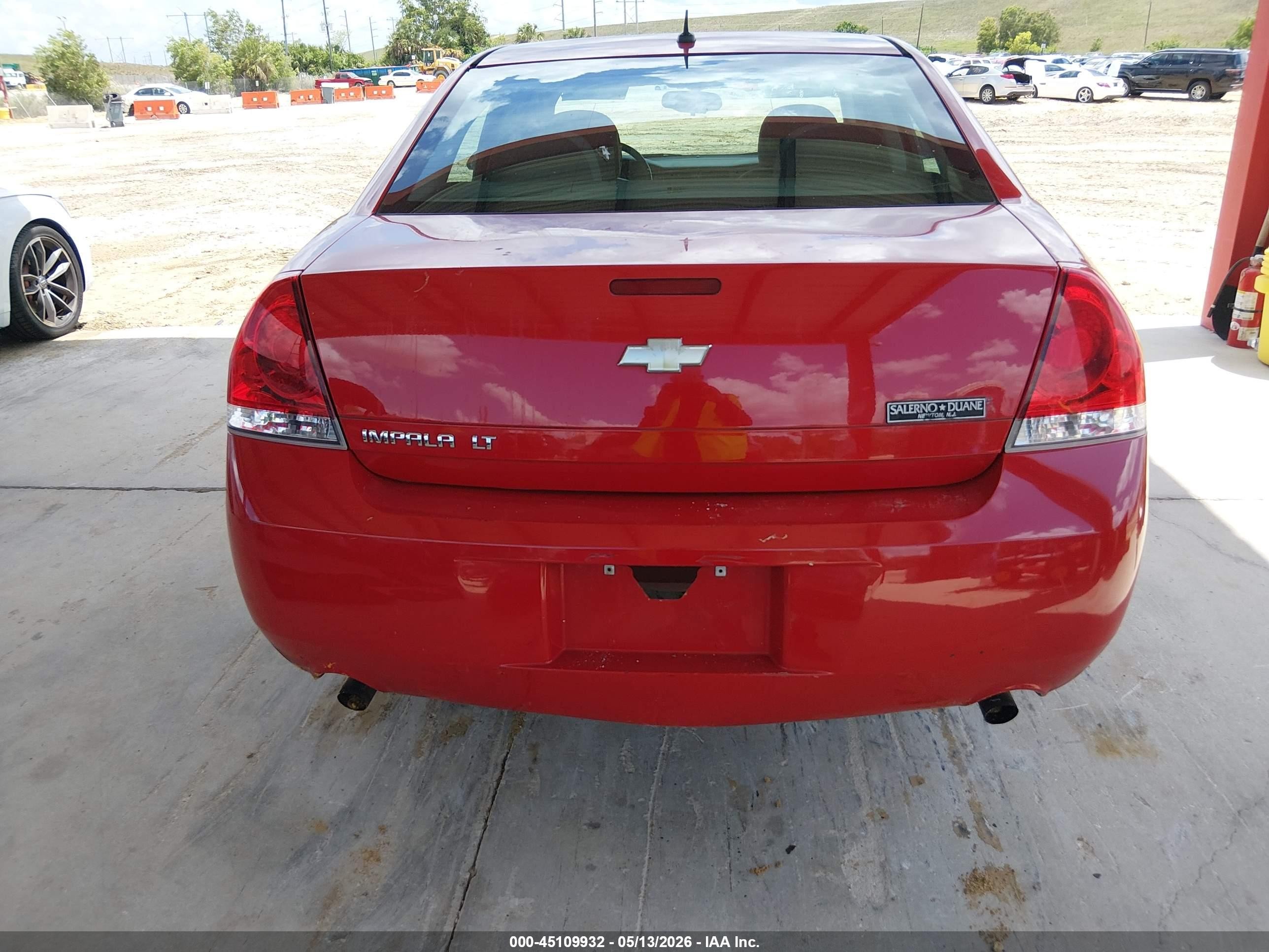 2013 Chevrolet Impala Lt Red vin: 2G1WG5E38D1102302