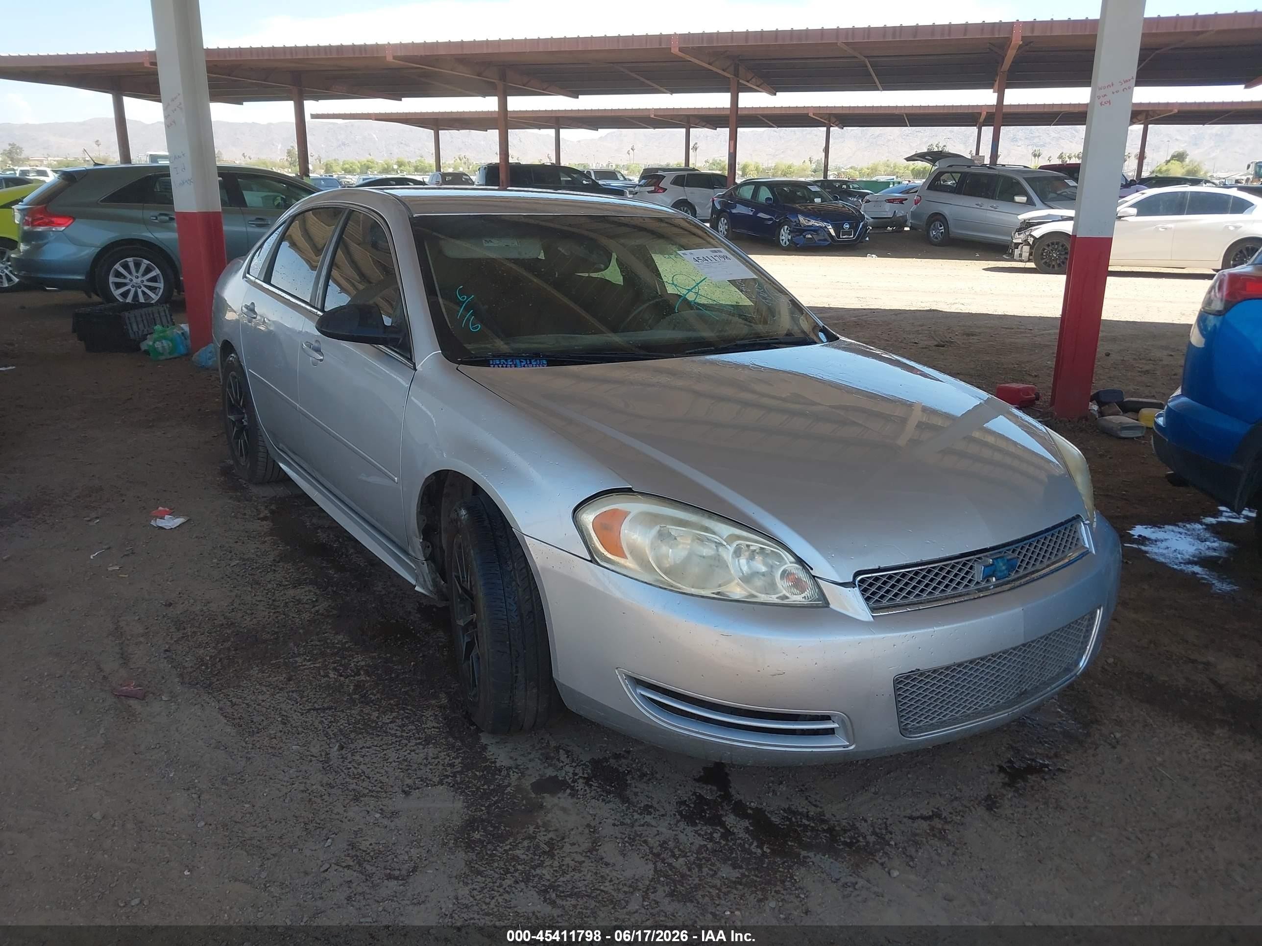 2013 Chevrolet Impala Lt Silver vin: 2G1WG5E38D1128088