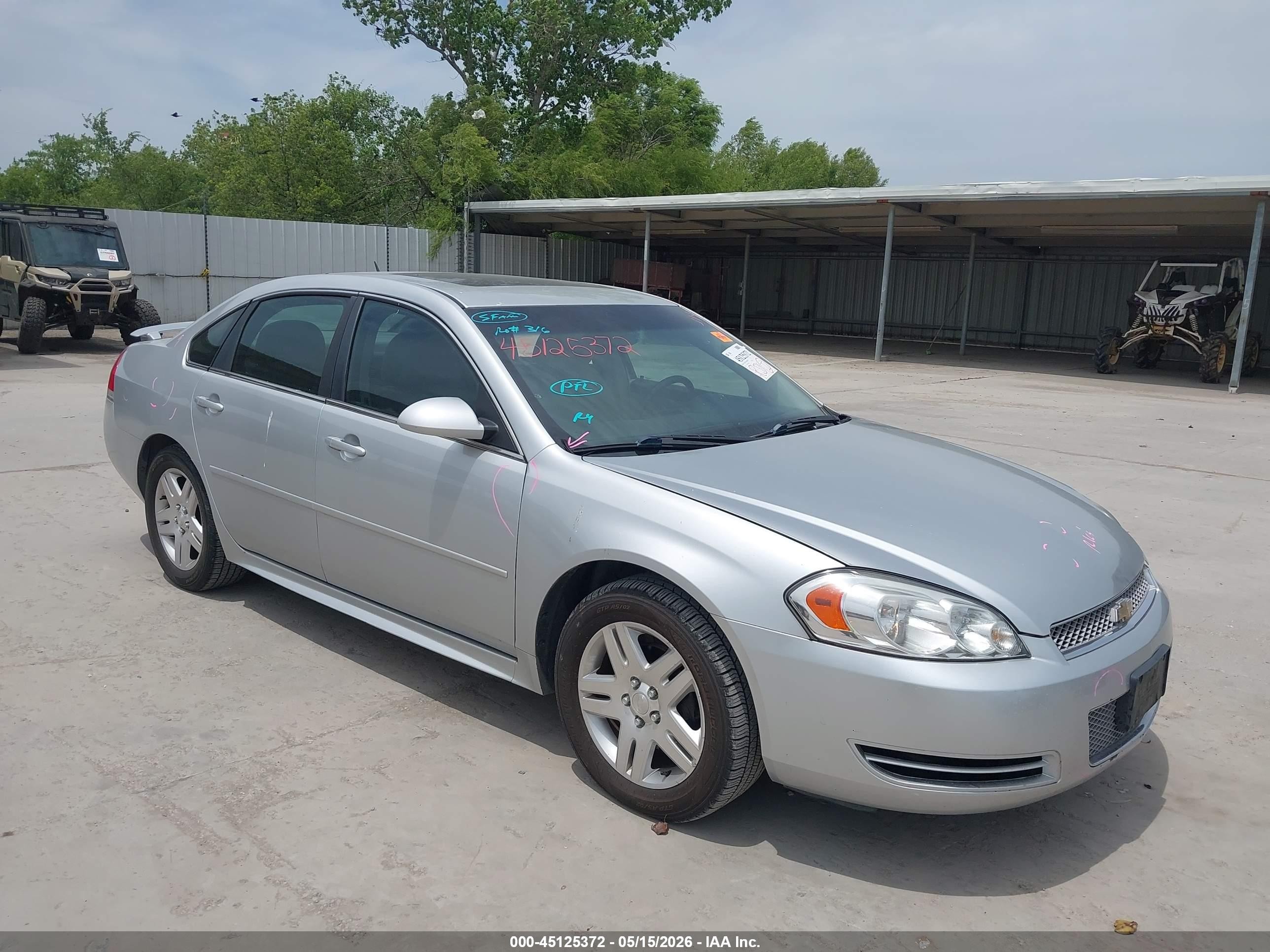 2013 Chevrolet Impala Lt Silver vin: 2G1WG5E38D1178439