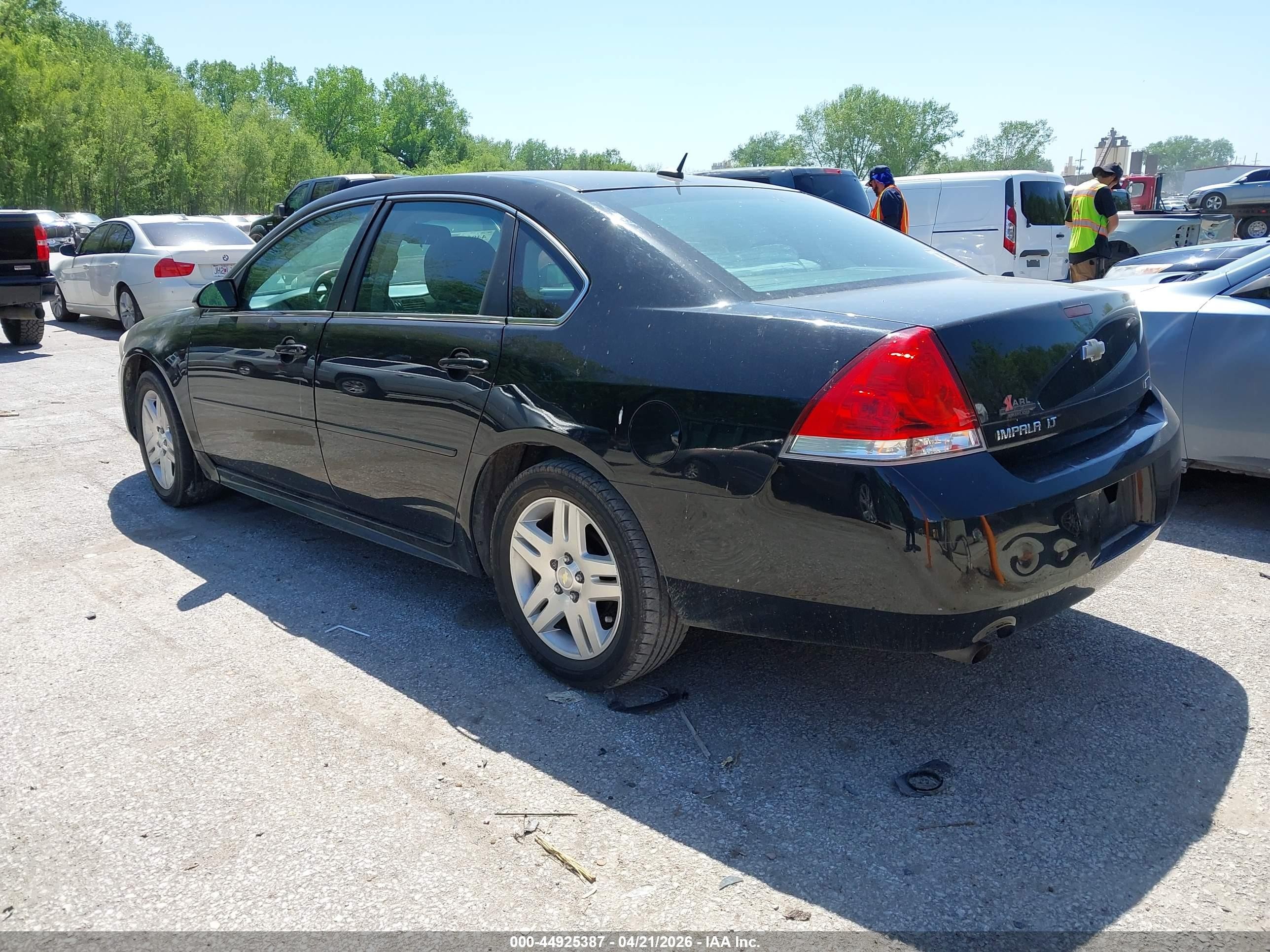 2013 Chevrolet Impala Lt Black vin: 2G1WG5E38D1187531
