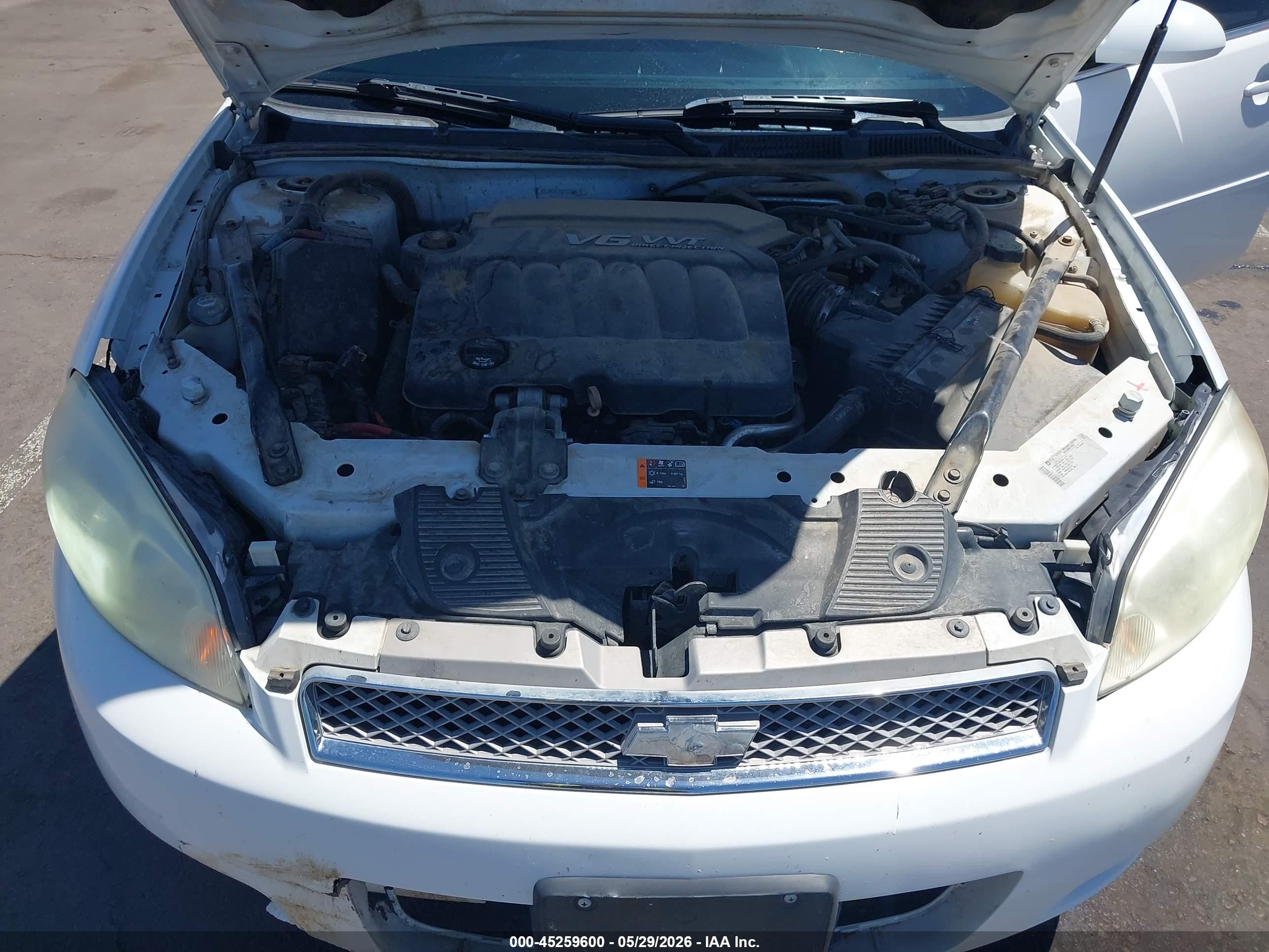 2013 Chevrolet Impala Lt White vin: 2G1WG5E38D1227462