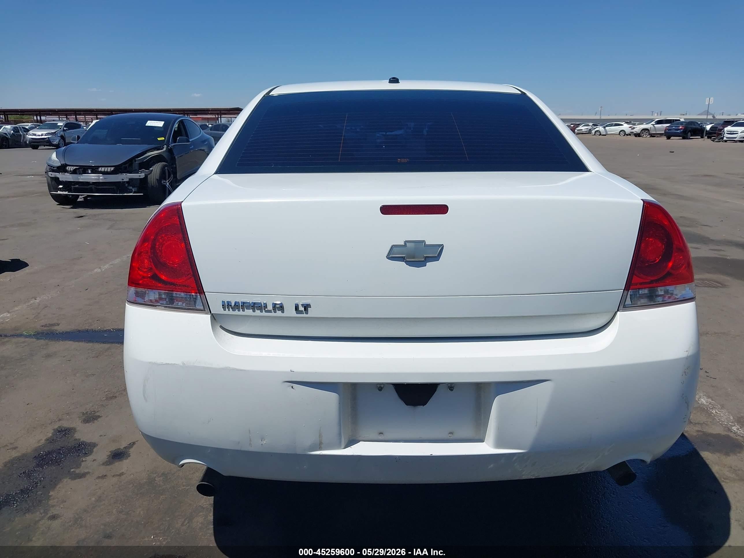 2013 Chevrolet Impala Lt White vin: 2G1WG5E38D1227462