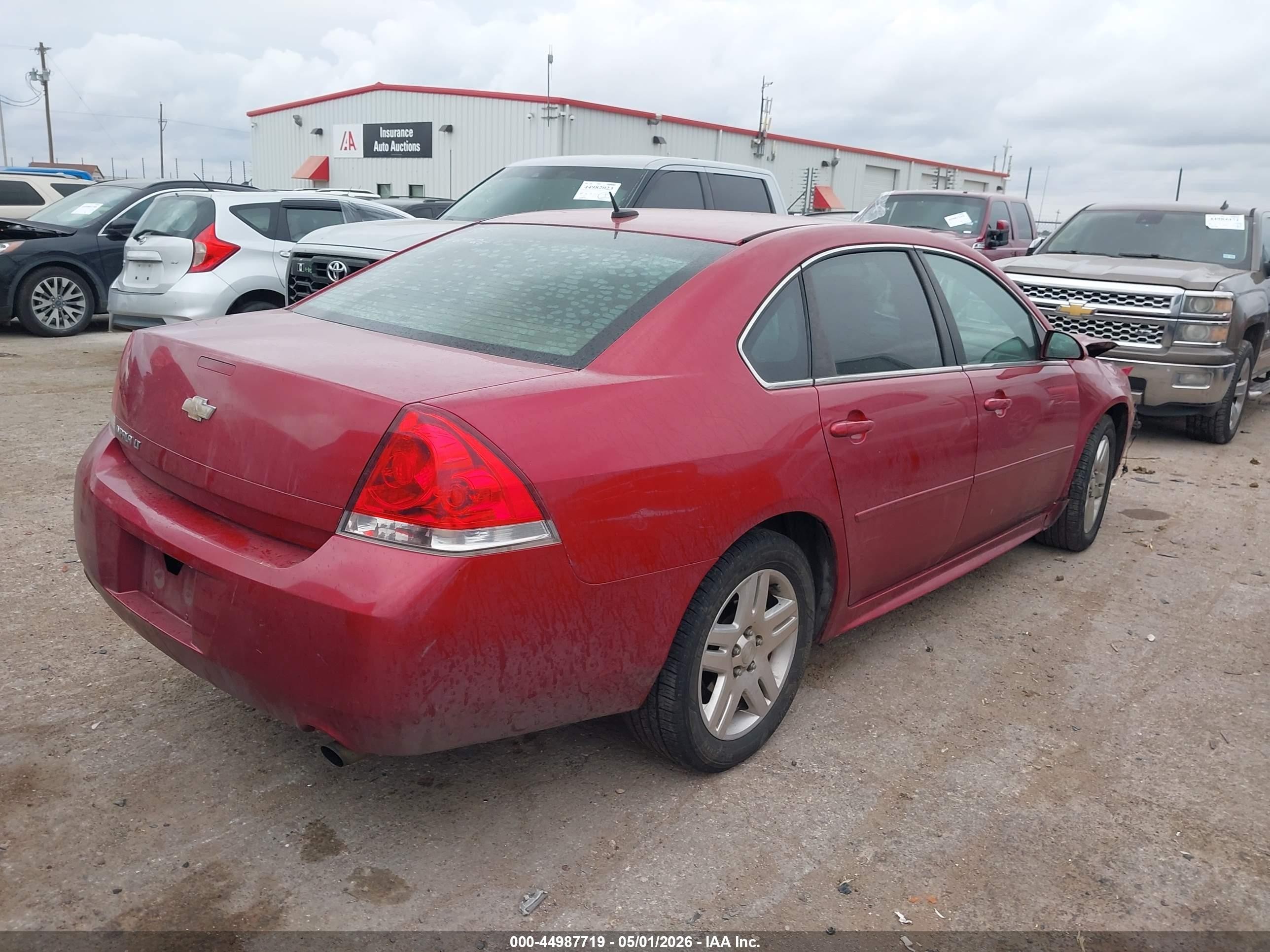 2013 Chevrolet Impala Lt Maroon vin: 2G1WG5E38D1265001