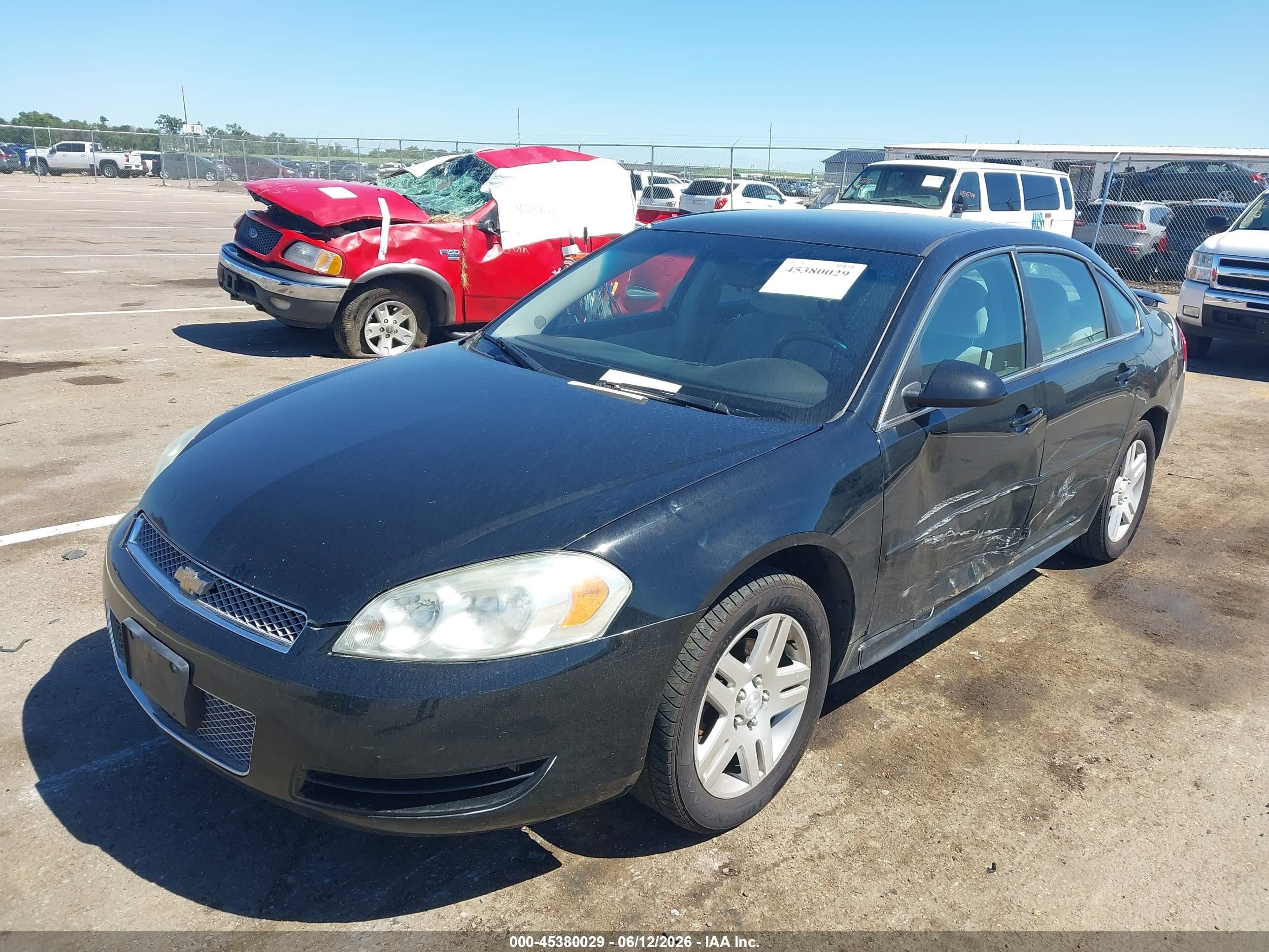 2012 Chevrolet Impala Lt Black vin: 2G1WG5E39C1157775