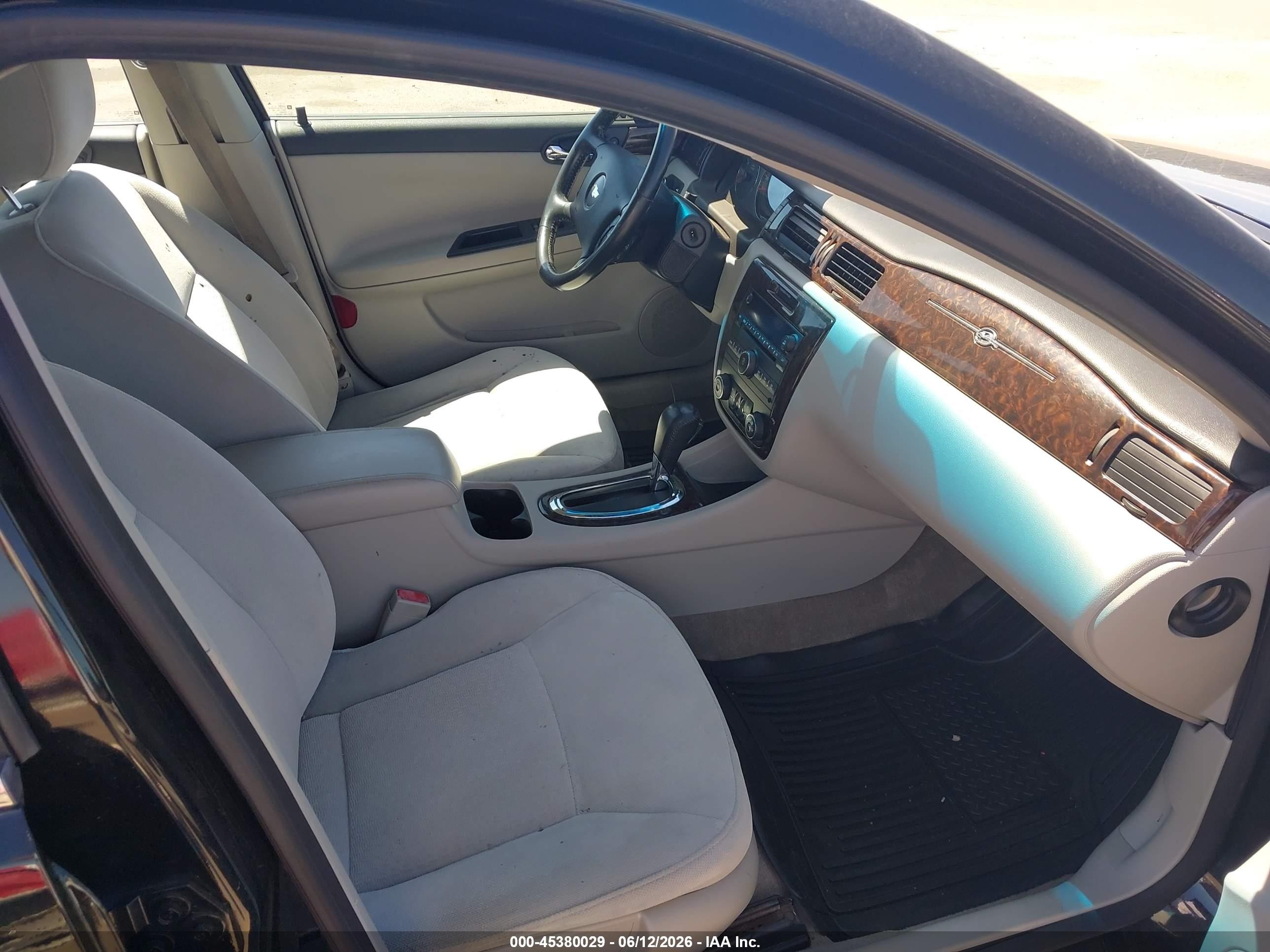 2012 Chevrolet Impala Lt Black vin: 2G1WG5E39C1157775