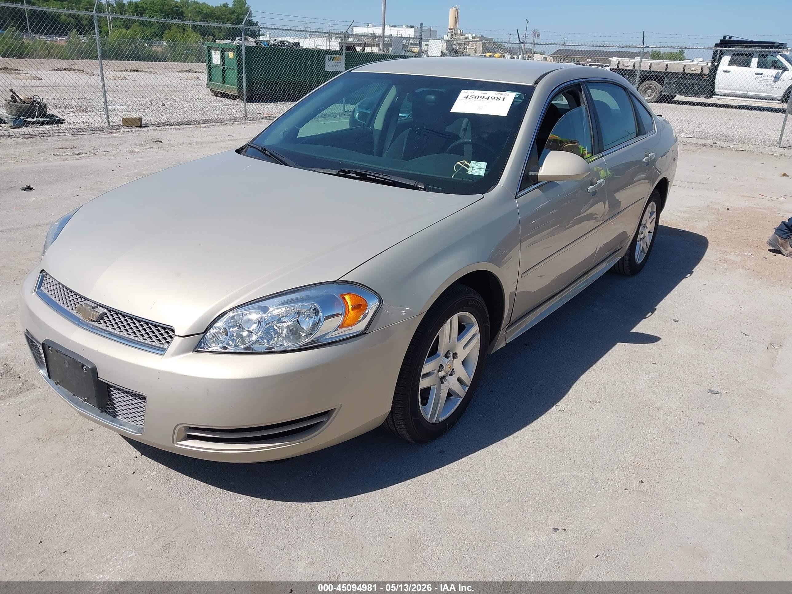 2012 Chevrolet Impala Lt Tan vin: 2G1WG5E39C1179193