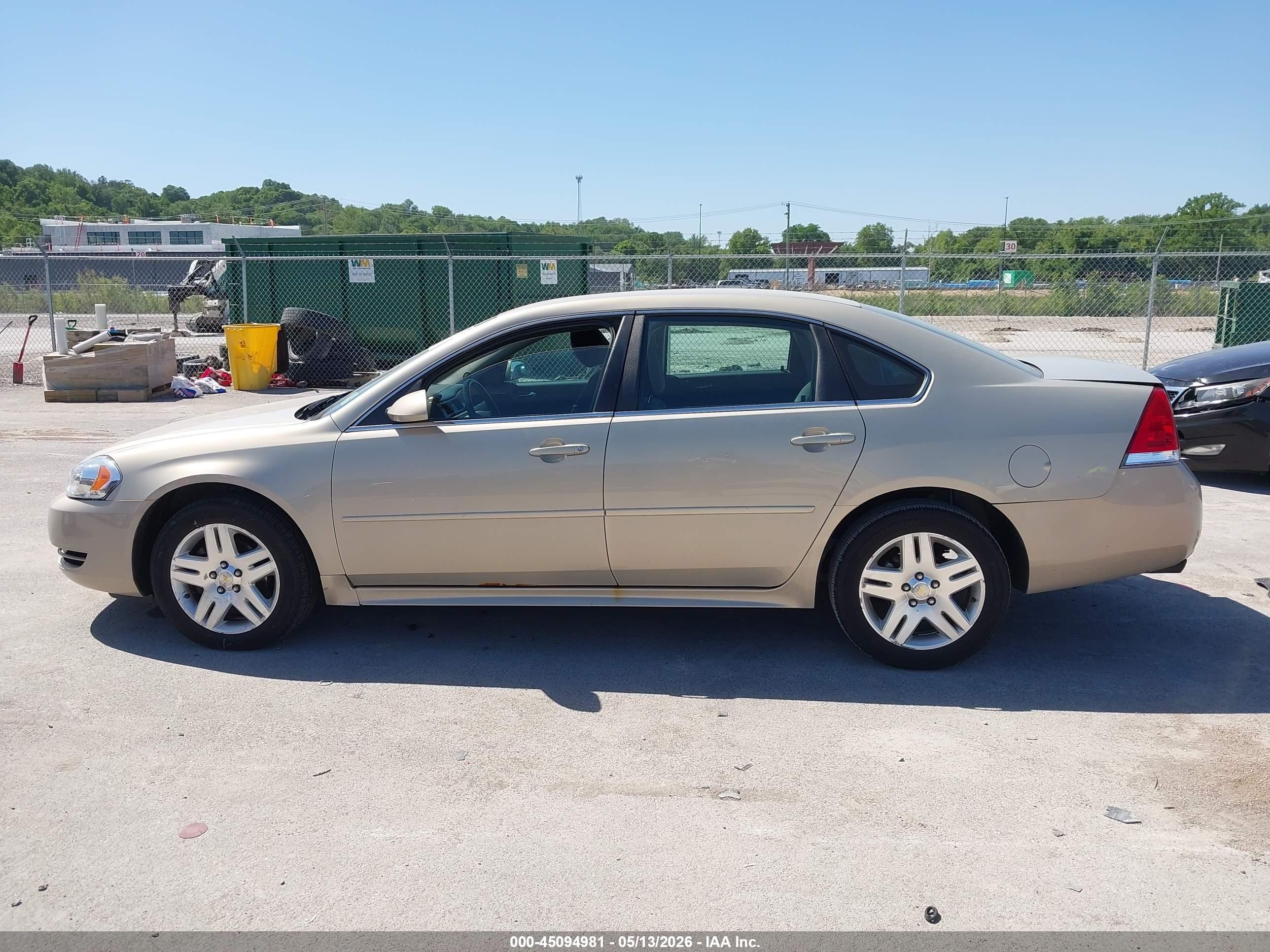 2012 Chevrolet Impala Lt Tan vin: 2G1WG5E39C1179193