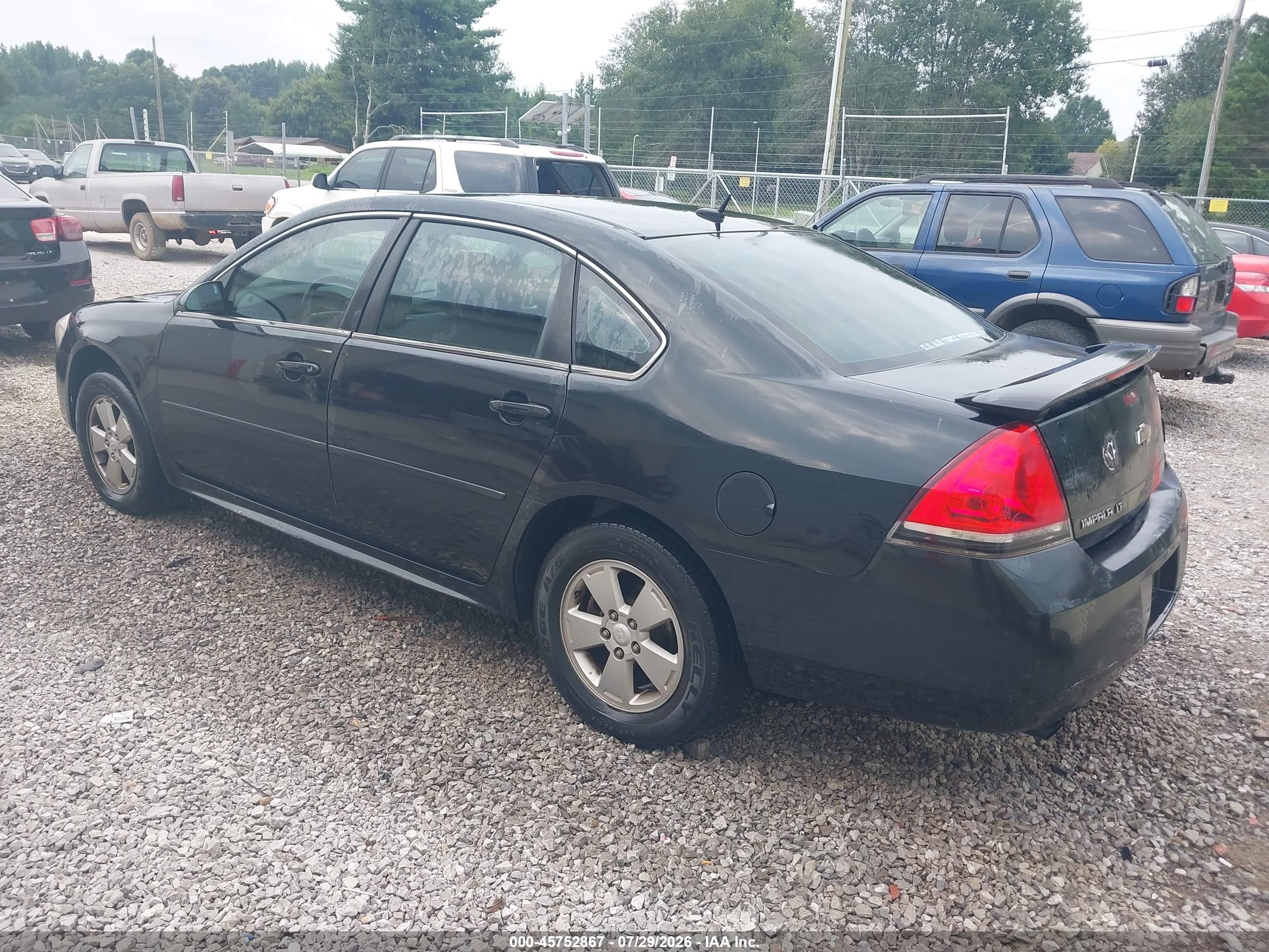 2012 Chevrolet Impala Lt Black vin: 2G1WG5E39C1224620
