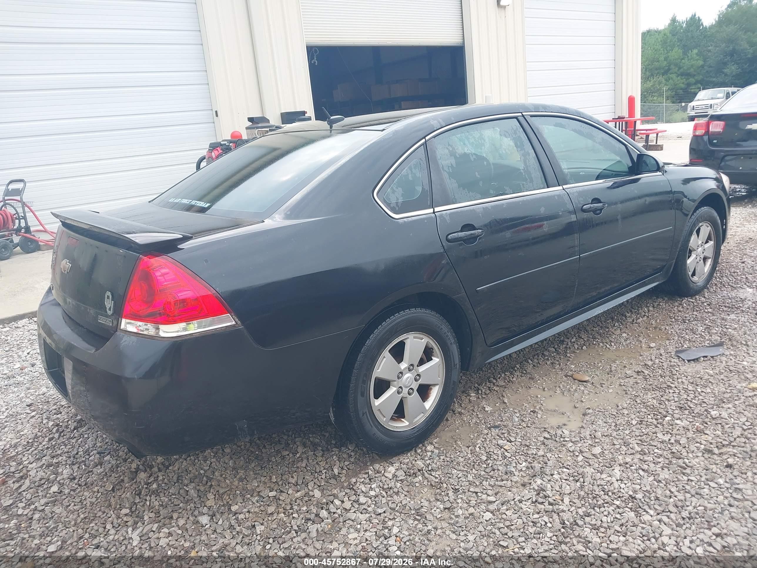2012 Chevrolet Impala Lt Black vin: 2G1WG5E39C1224620