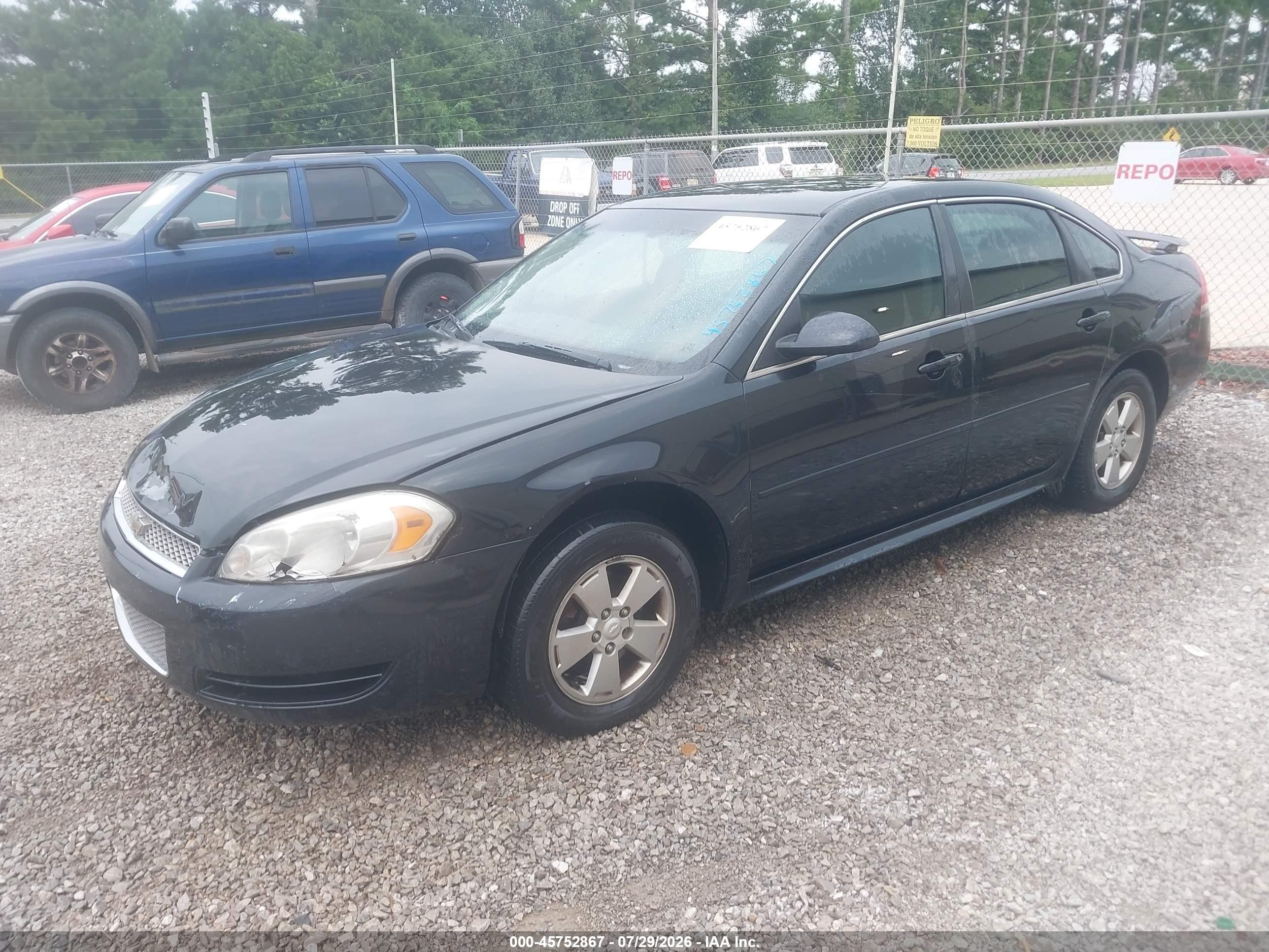 2012 Chevrolet Impala Lt Black vin: 2G1WG5E39C1224620