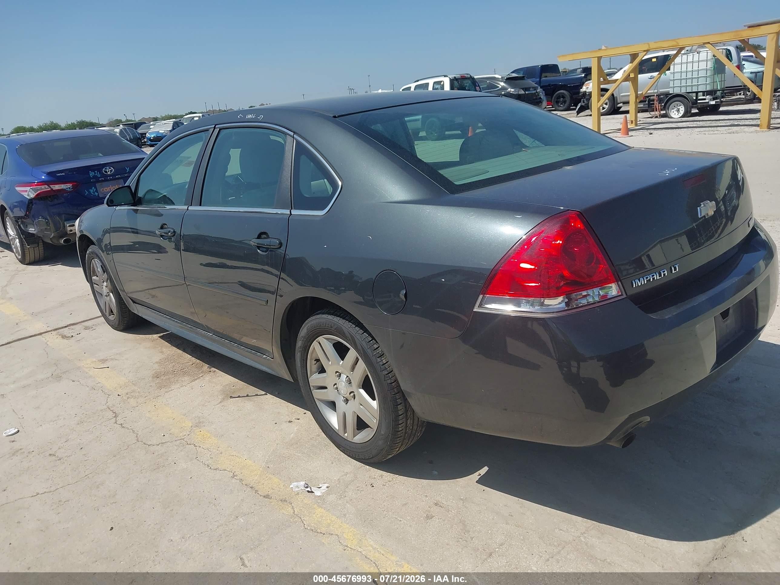 2012 Chevrolet Impala Lt Gray vin: 2G1WG5E39C1248478