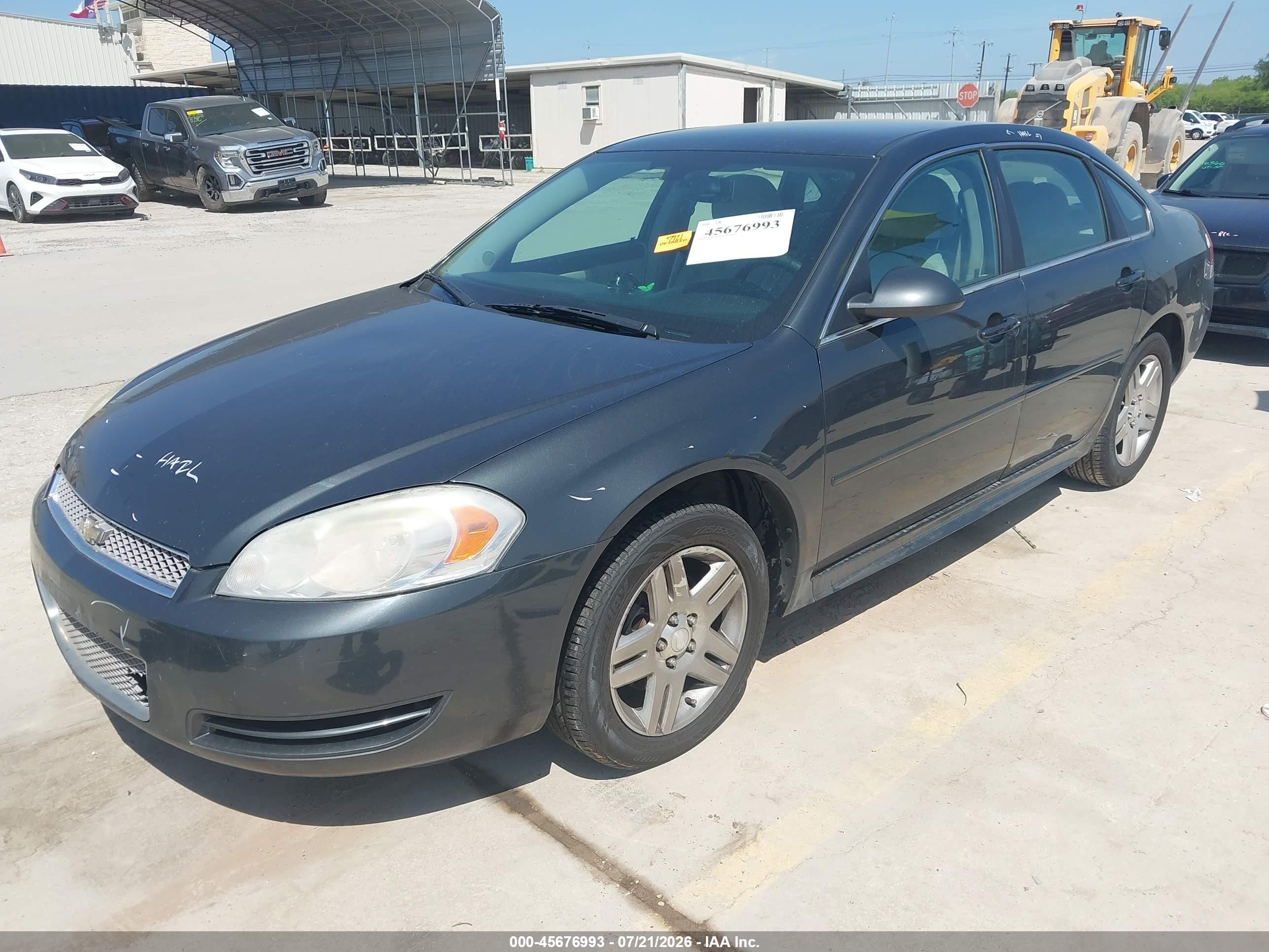 2012 Chevrolet Impala Lt Gray vin: 2G1WG5E39C1248478