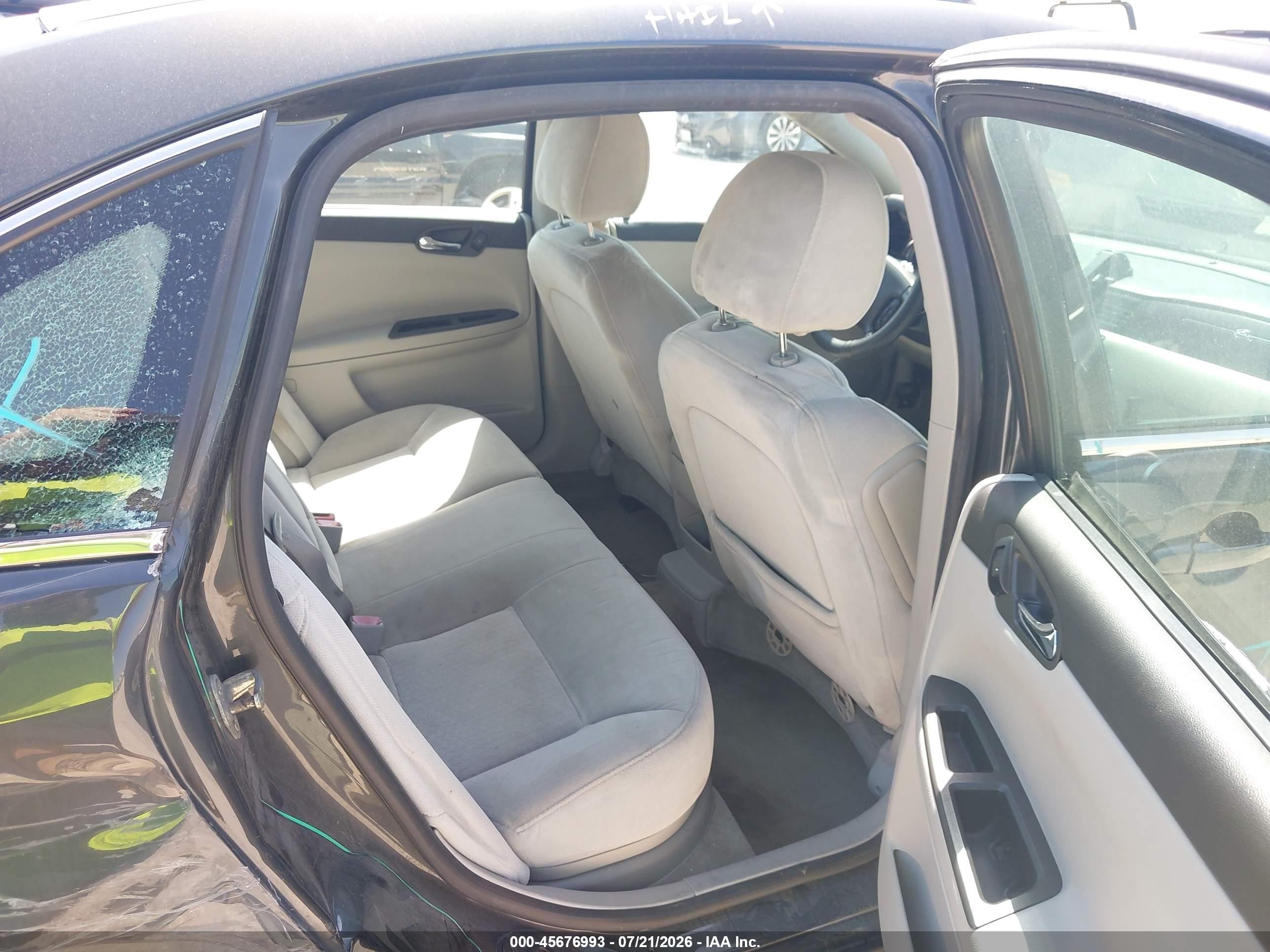 2012 Chevrolet Impala Lt Gray vin: 2G1WG5E39C1248478