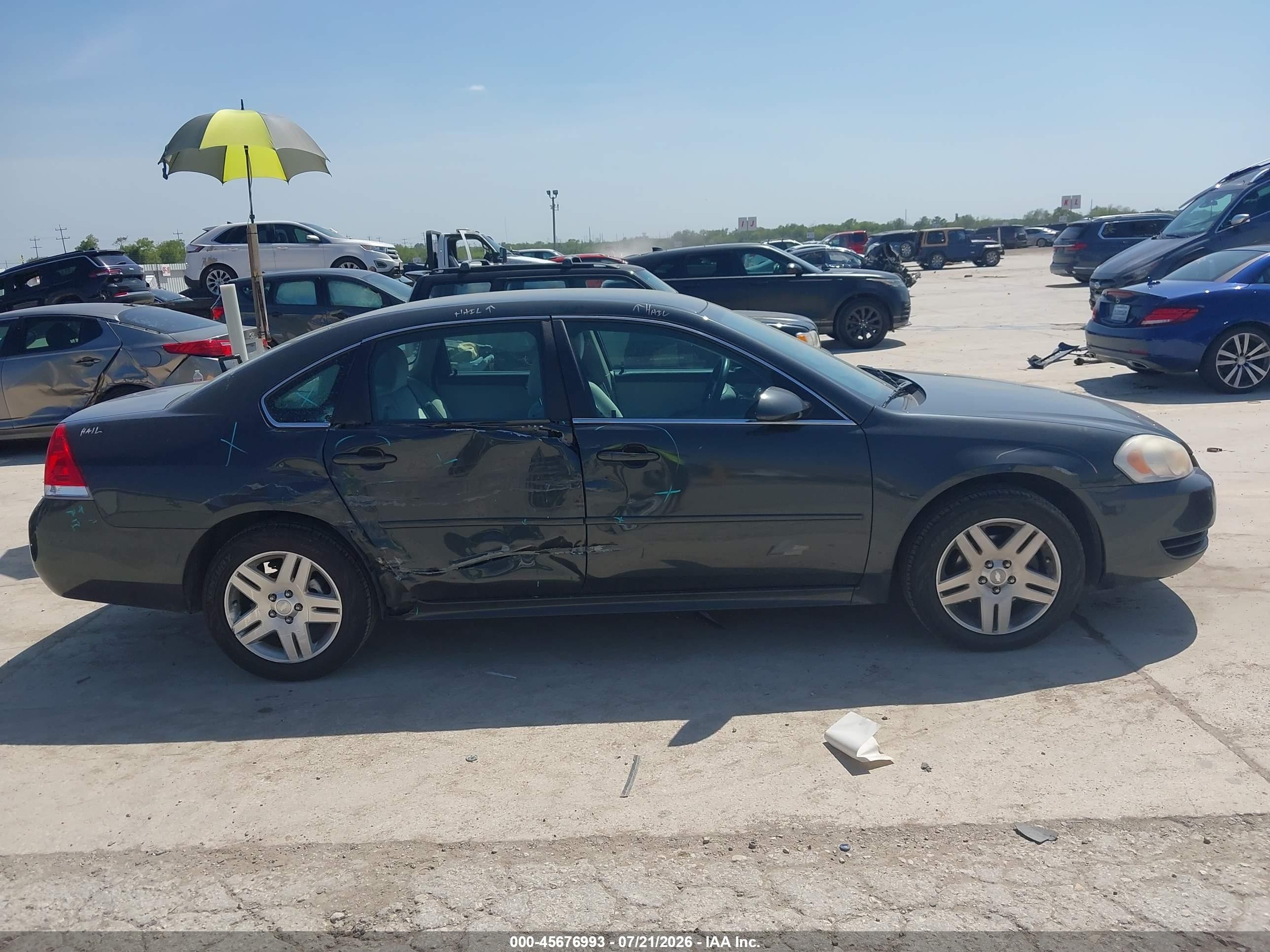 2012 Chevrolet Impala Lt Gray vin: 2G1WG5E39C1248478
