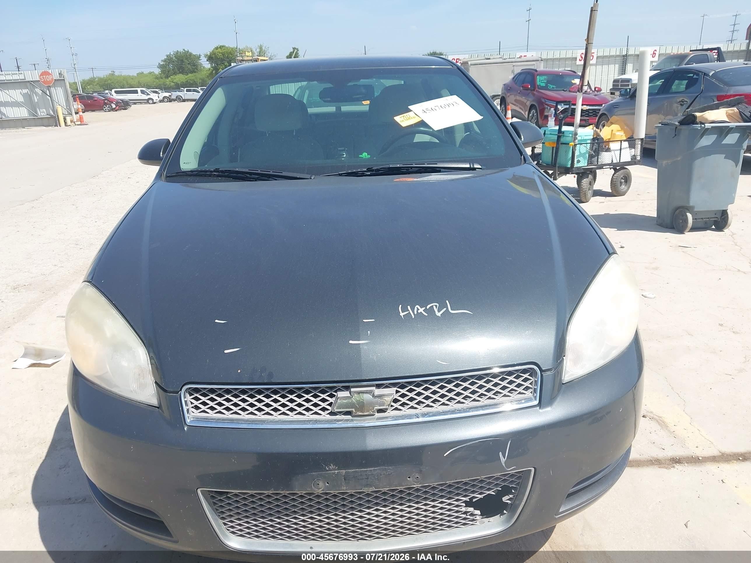 2012 Chevrolet Impala Lt Gray vin: 2G1WG5E39C1248478