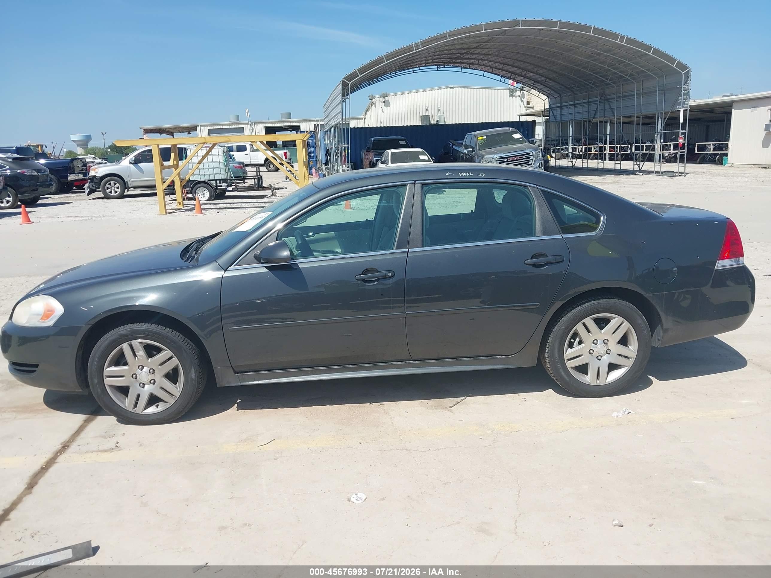 2012 Chevrolet Impala Lt Gray vin: 2G1WG5E39C1248478