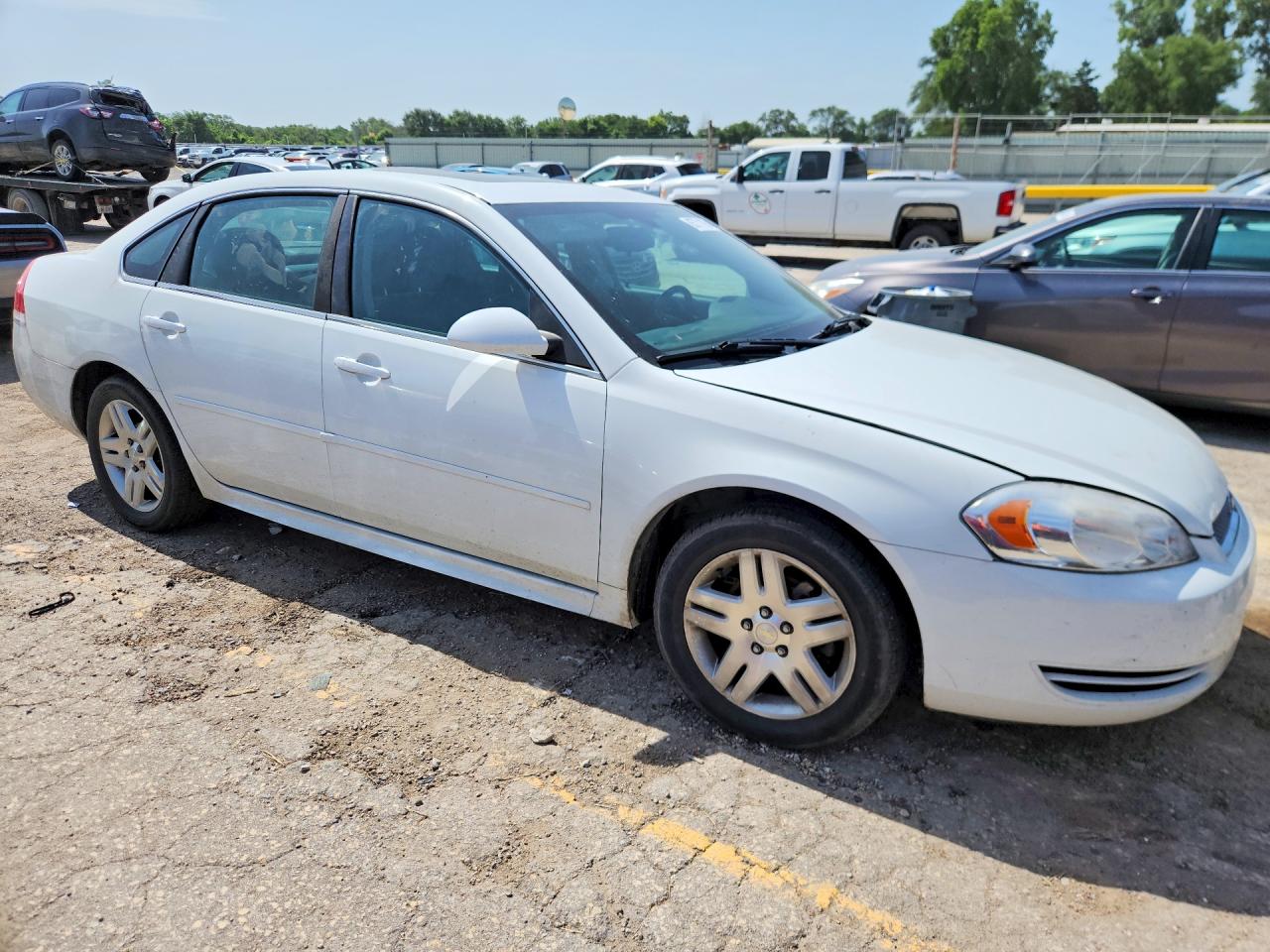 2012 Chevrolet Impala Lt White vin: 2G1WG5E39C1280847