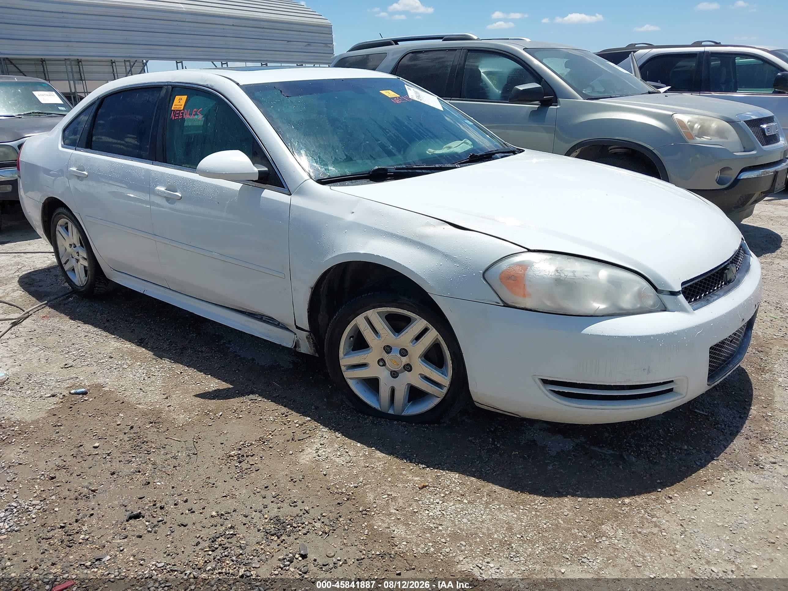 2012 Chevrolet Impala Lt Белый vin: 2G1WG5E39C1281870