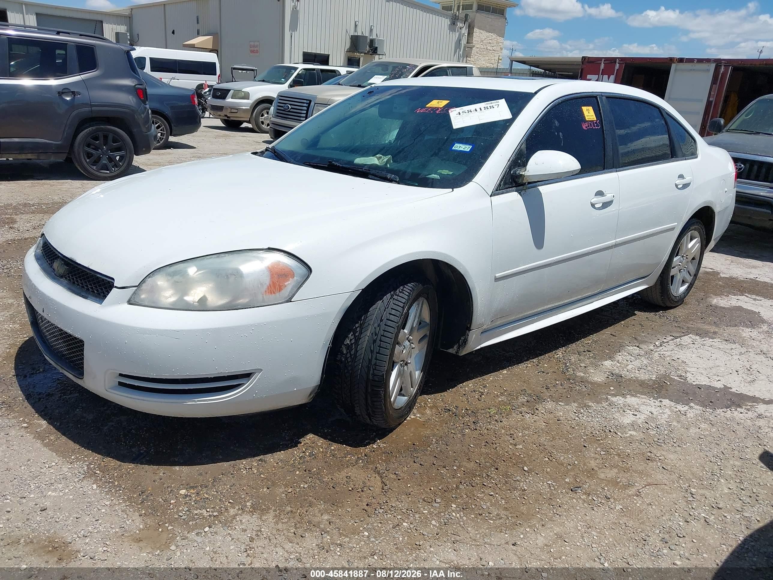 2012 Chevrolet Impala Lt Белый vin: 2G1WG5E39C1281870