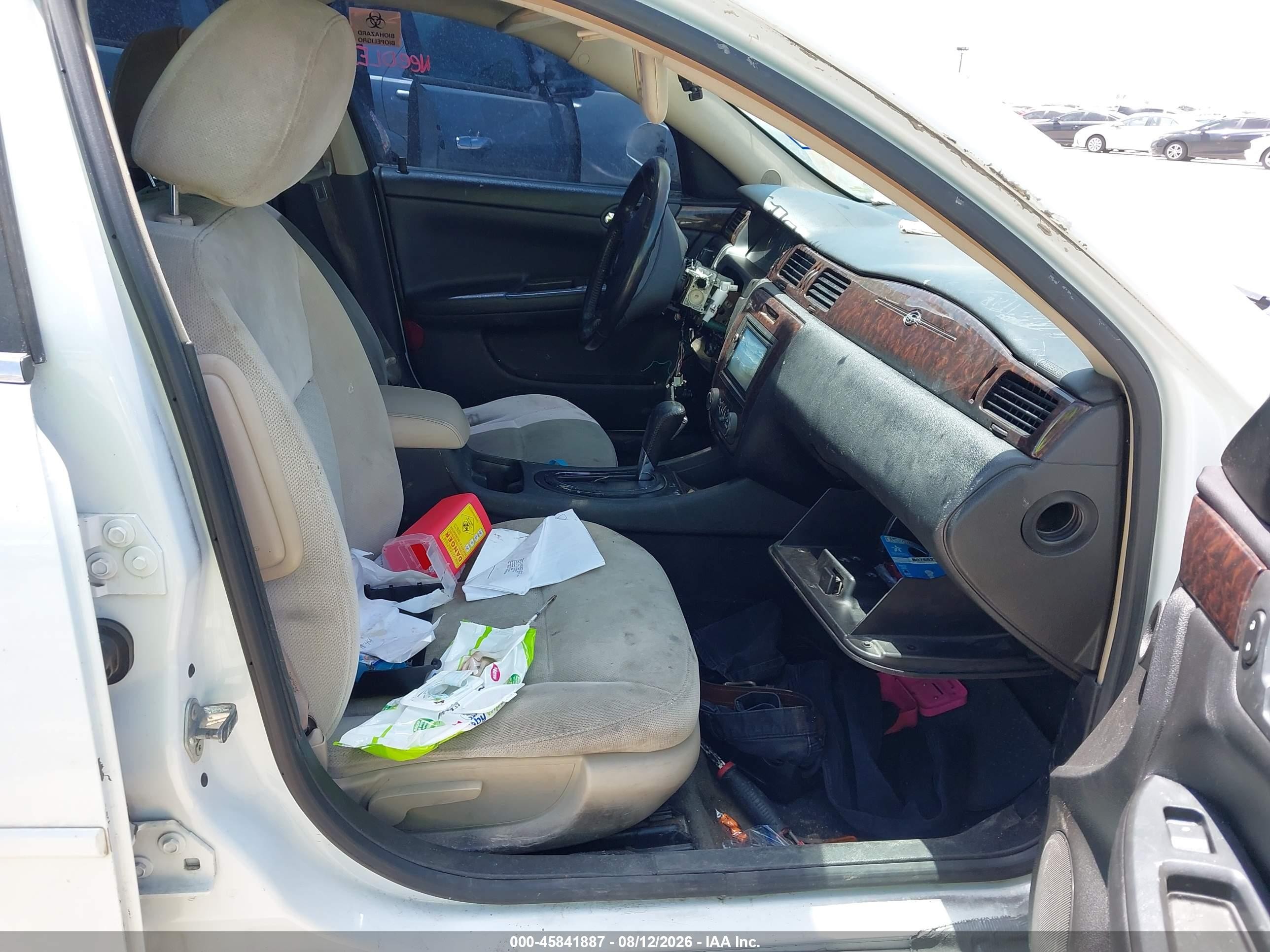 2012 Chevrolet Impala Lt Белый vin: 2G1WG5E39C1281870