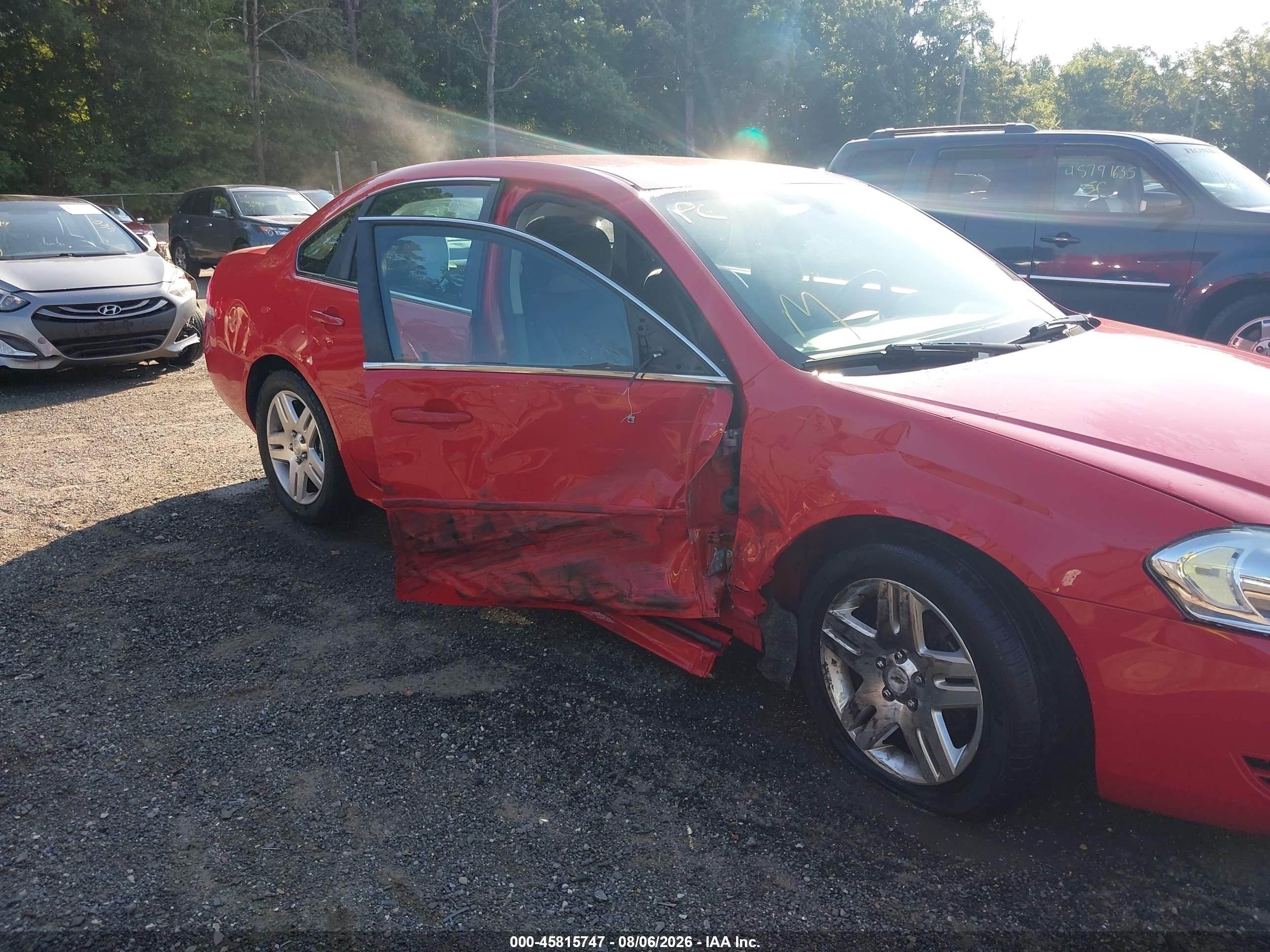 2012 Chevrolet Impala Lt Red vin: 2G1WG5E39C1329416