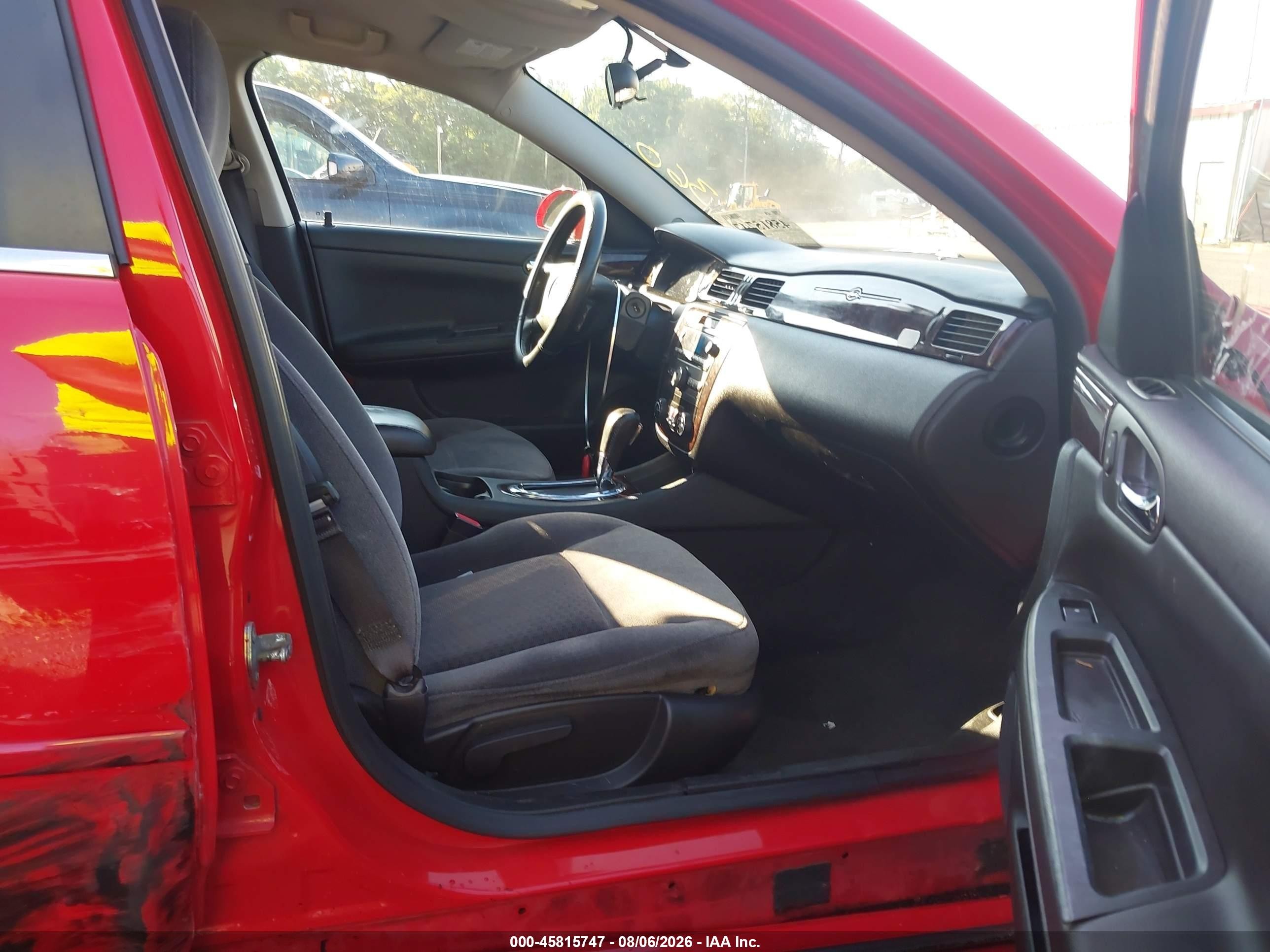 2012 Chevrolet Impala Lt Red vin: 2G1WG5E39C1329416