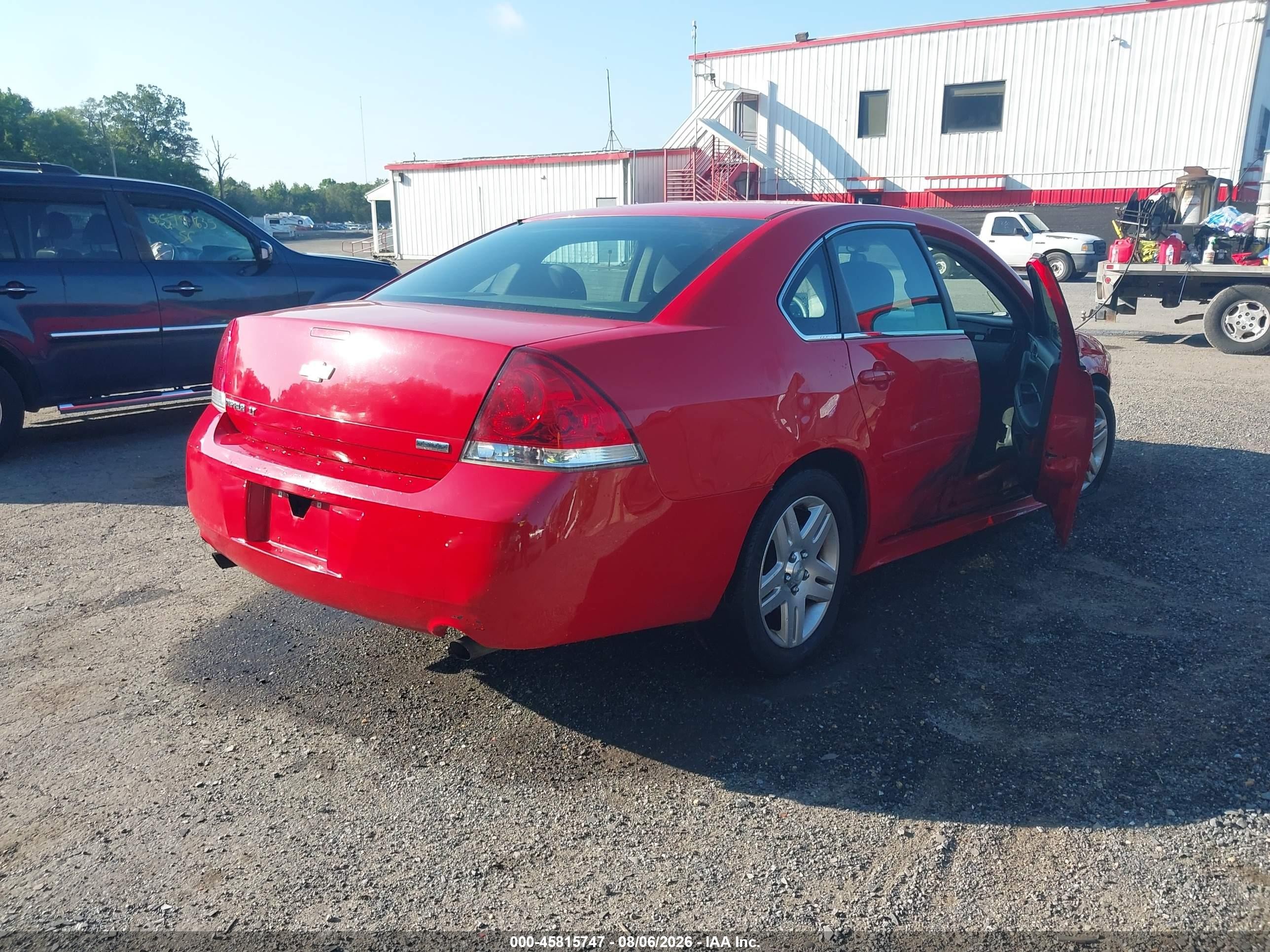 2012 Chevrolet Impala Lt Red vin: 2G1WG5E39C1329416