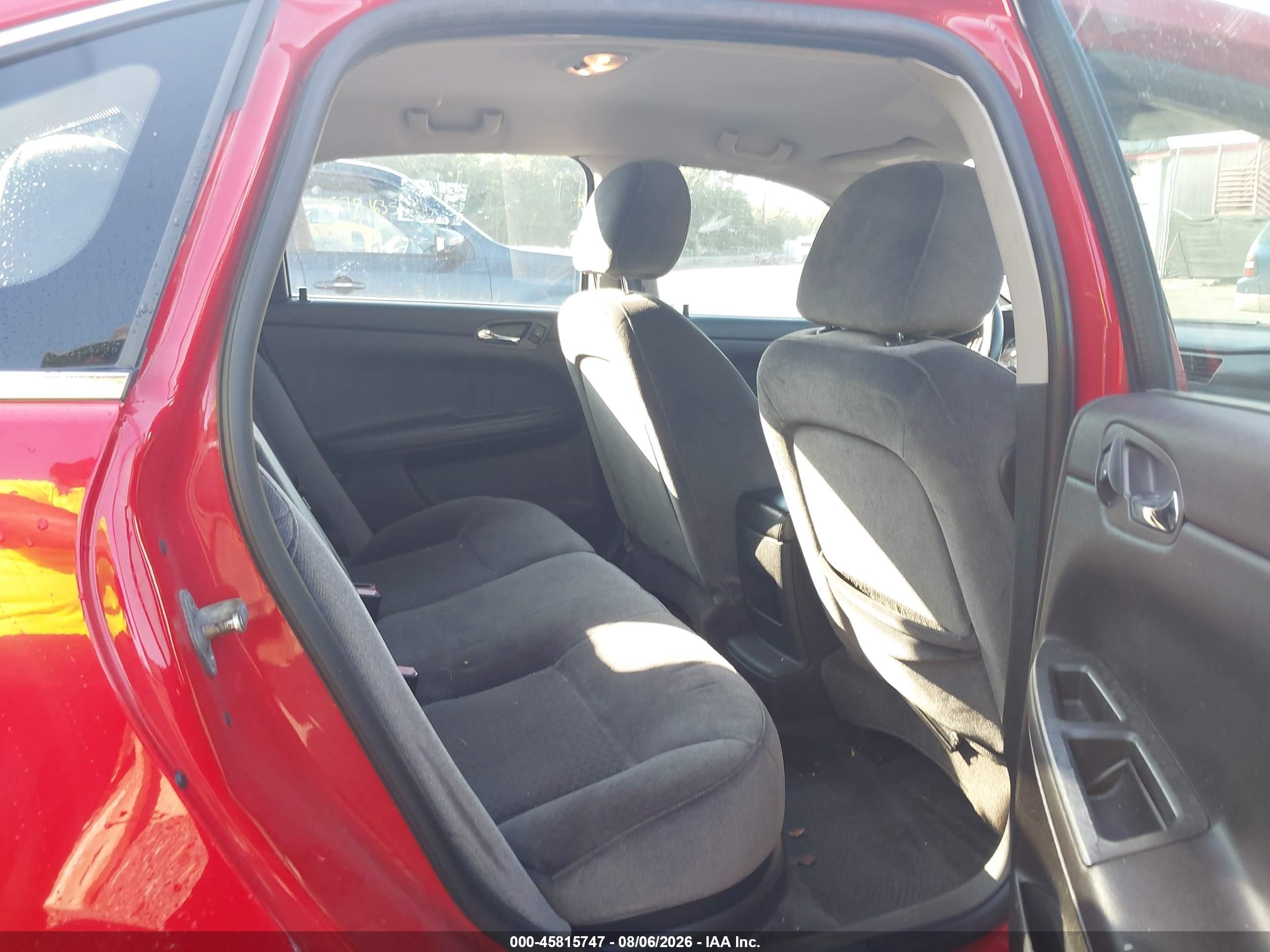 2012 Chevrolet Impala Lt Red vin: 2G1WG5E39C1329416