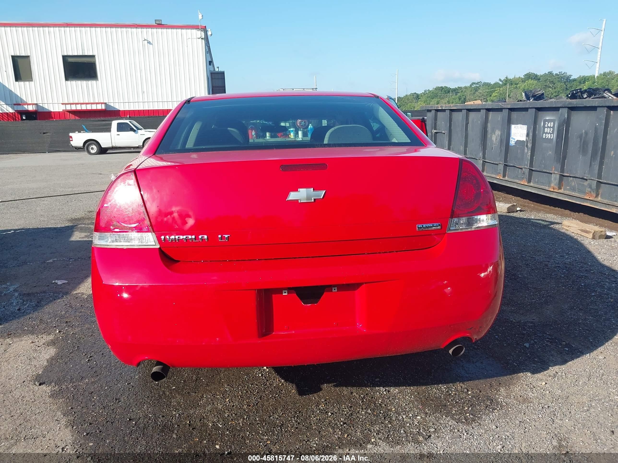 2012 Chevrolet Impala Lt Red vin: 2G1WG5E39C1329416