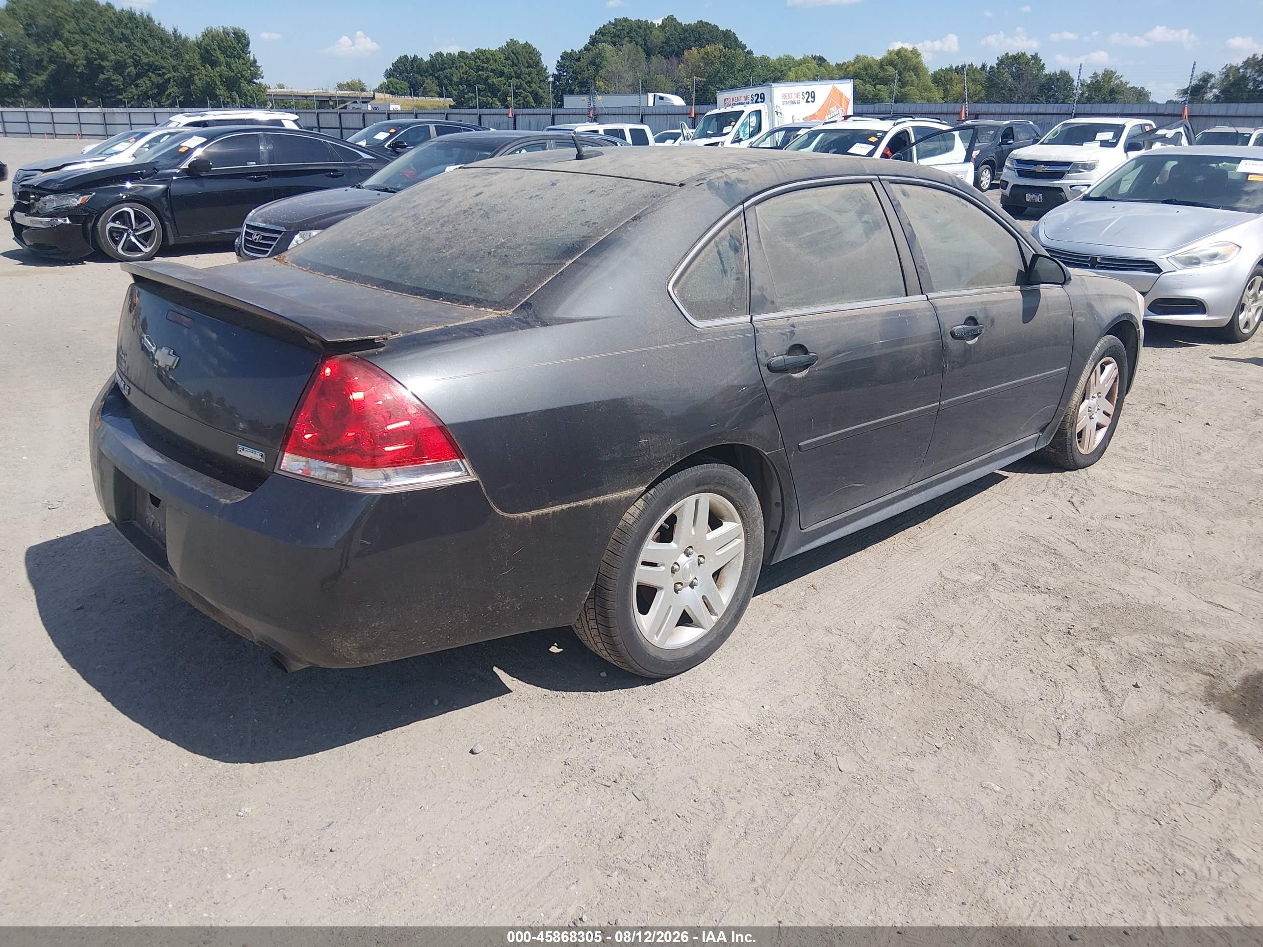 2013 Chevrolet Impala Lt Серый vin: 2G1WG5E39D1115897
