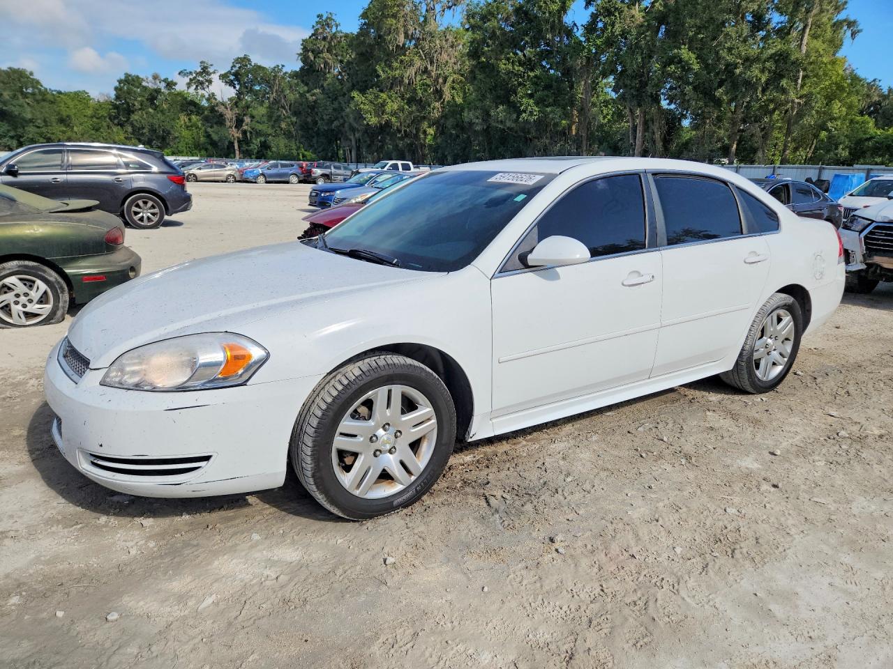 2013 Chevrolet Impala Lt White vin: 2G1WG5E39D1170530