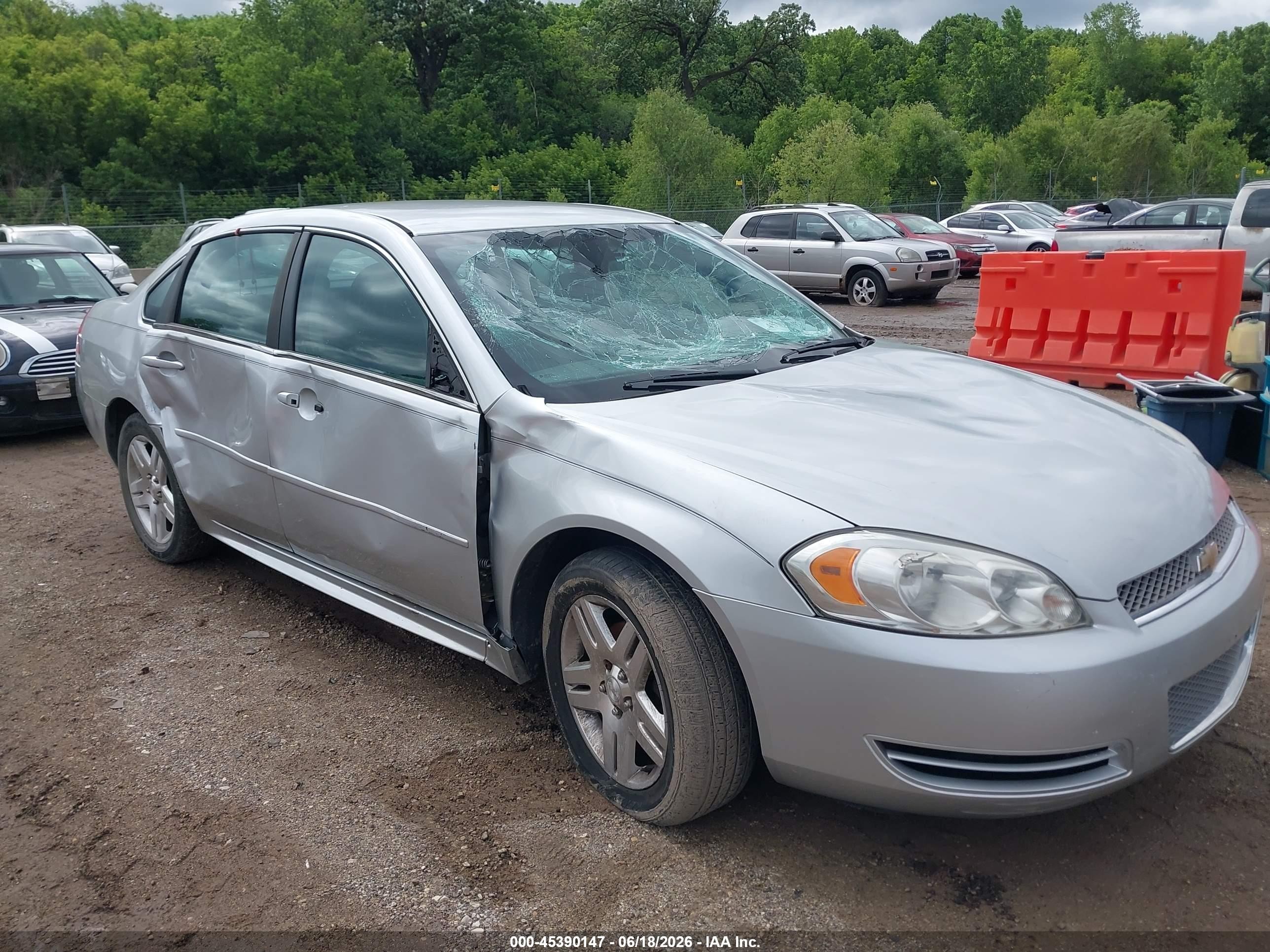 2013 Chevrolet Impala Lt Silver vin: 2G1WG5E39D1231214