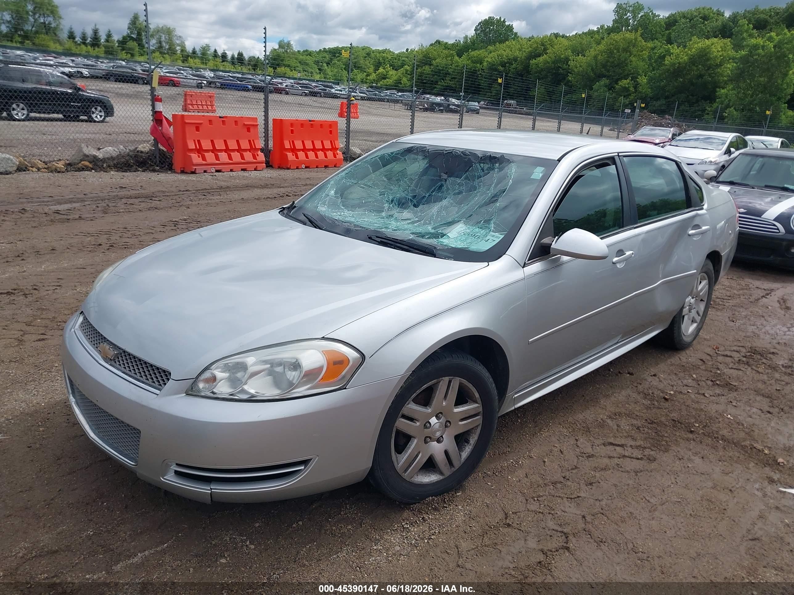 2013 Chevrolet Impala Lt Silver vin: 2G1WG5E39D1231214