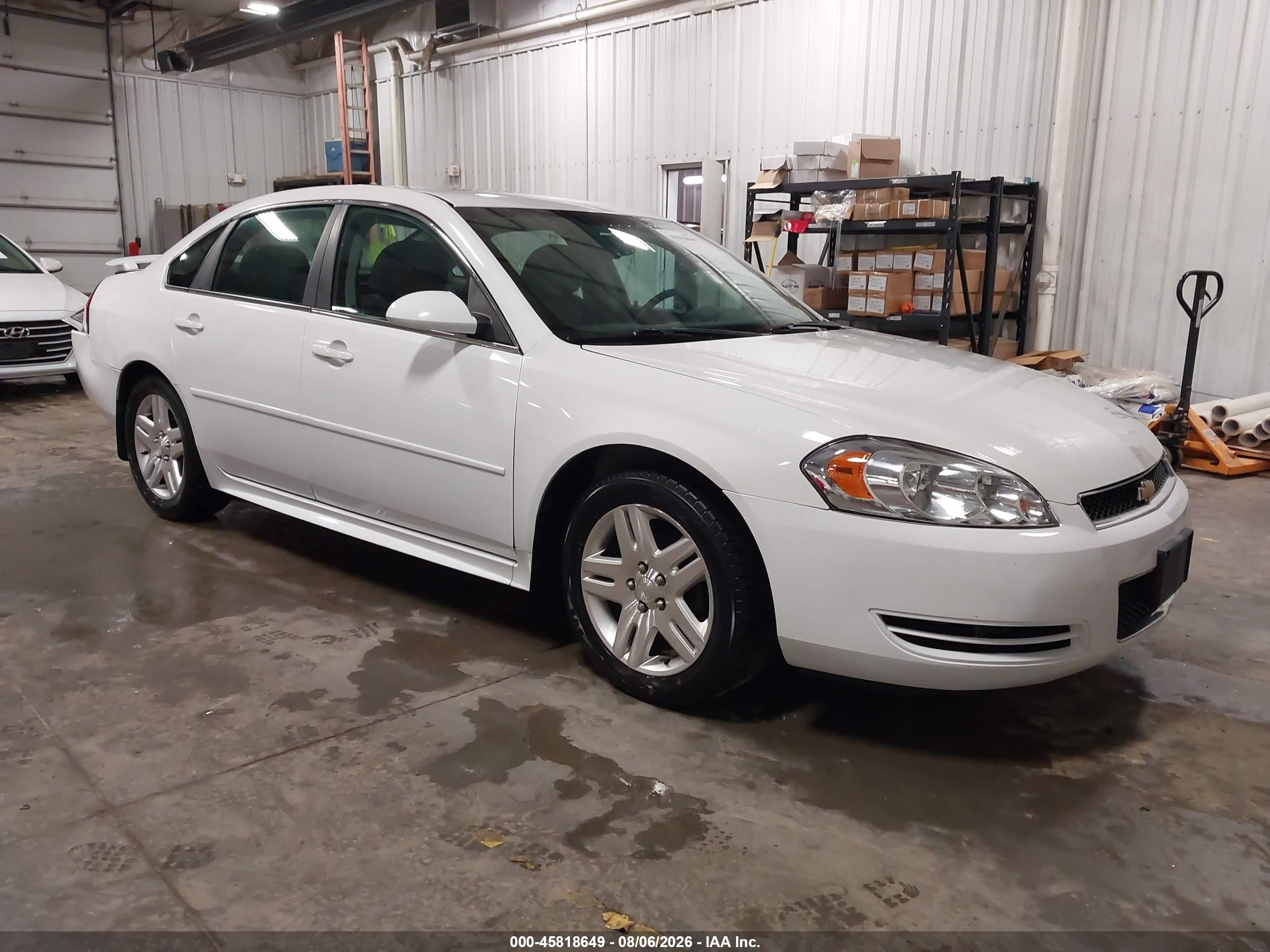 2012 Chevrolet Impala Lt White vin: 2G1WG5E3XC1146428