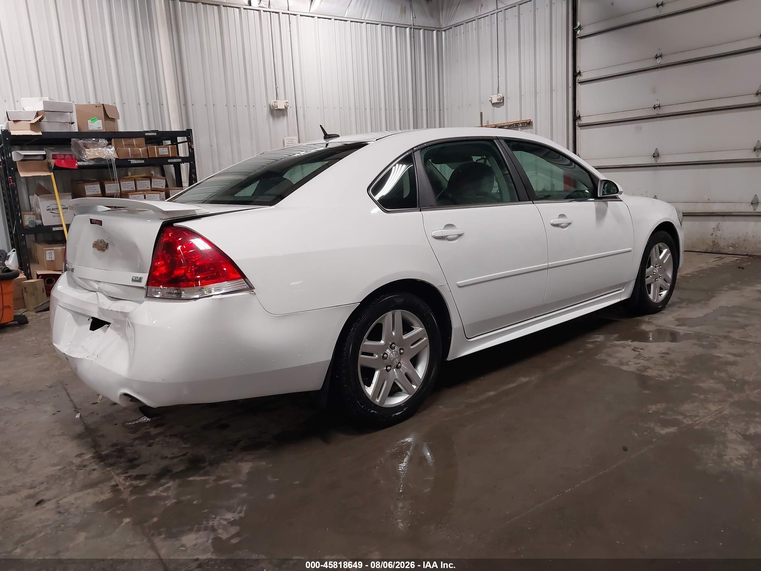 2012 Chevrolet Impala Lt White vin: 2G1WG5E3XC1146428