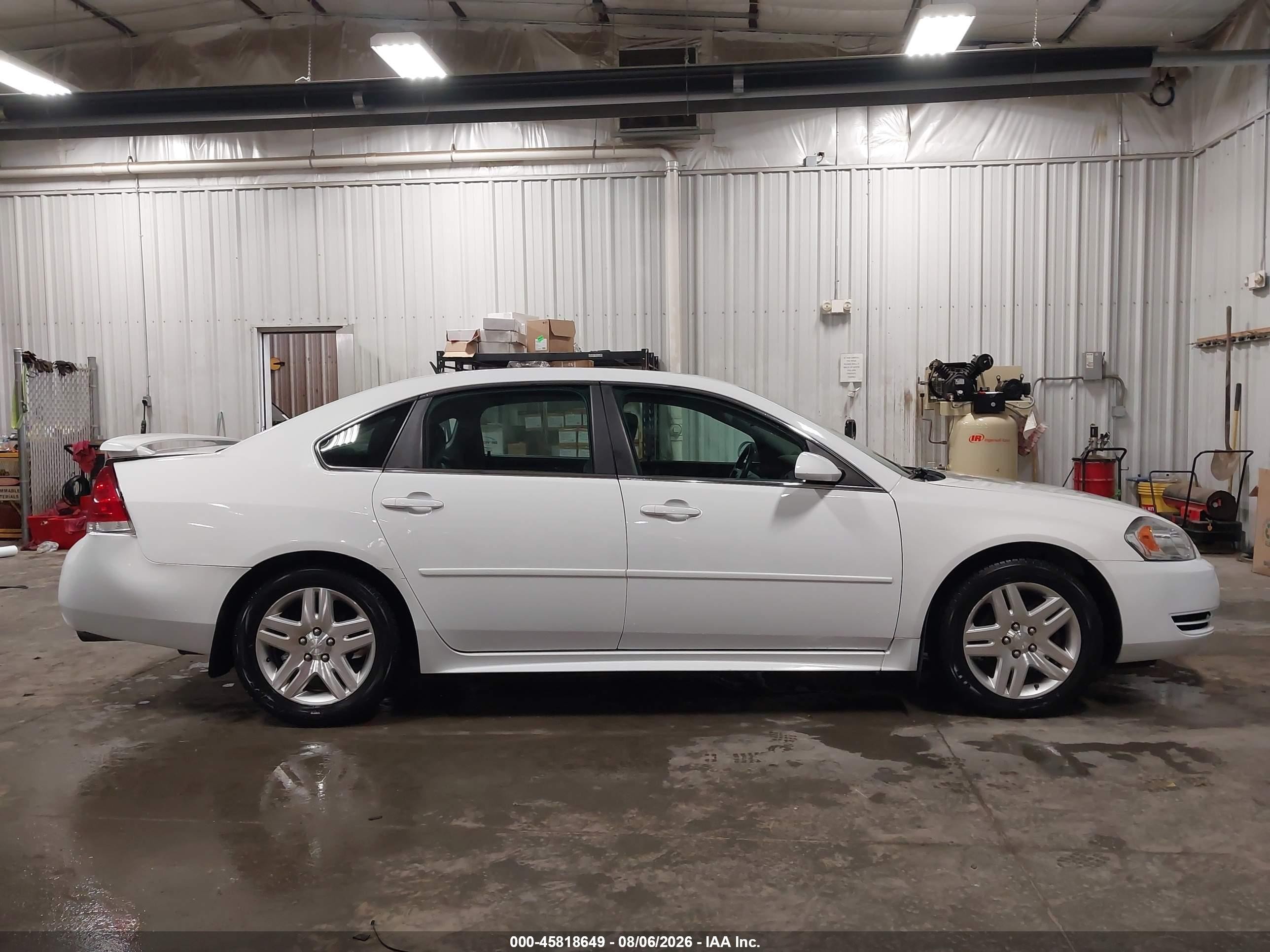 2012 Chevrolet Impala Lt White vin: 2G1WG5E3XC1146428