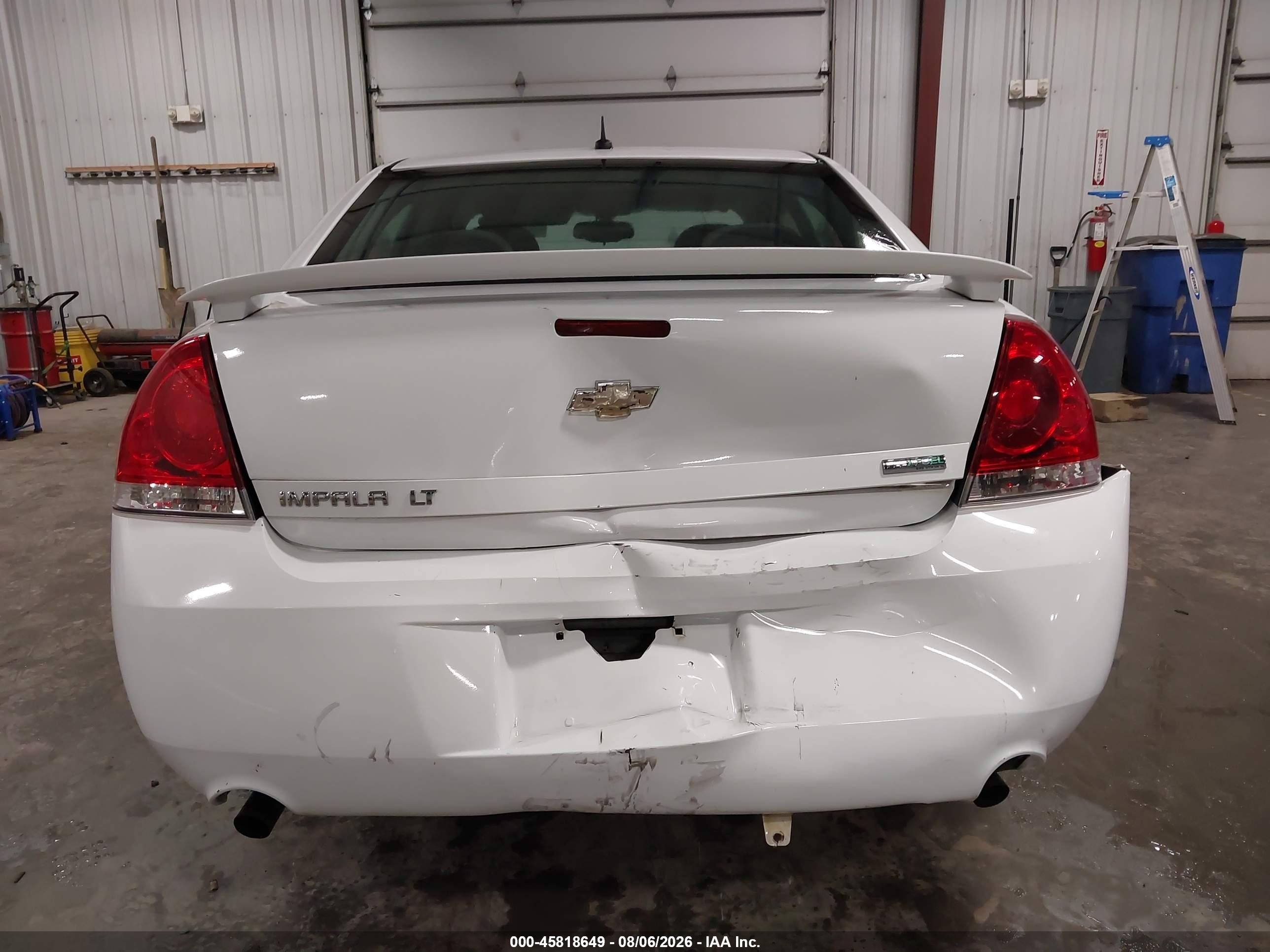 2012 Chevrolet Impala Lt White vin: 2G1WG5E3XC1146428