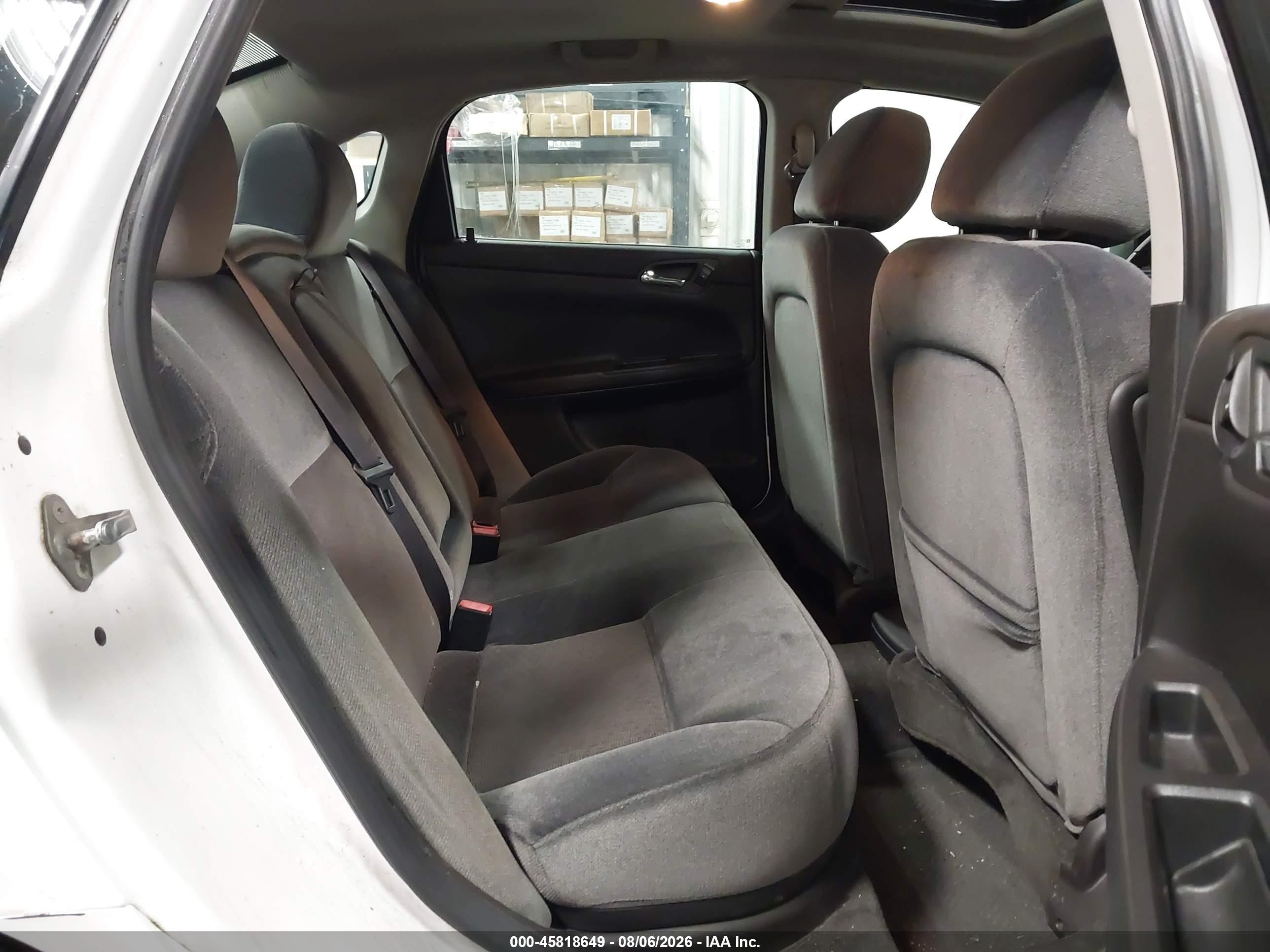 2012 Chevrolet Impala Lt White vin: 2G1WG5E3XC1146428