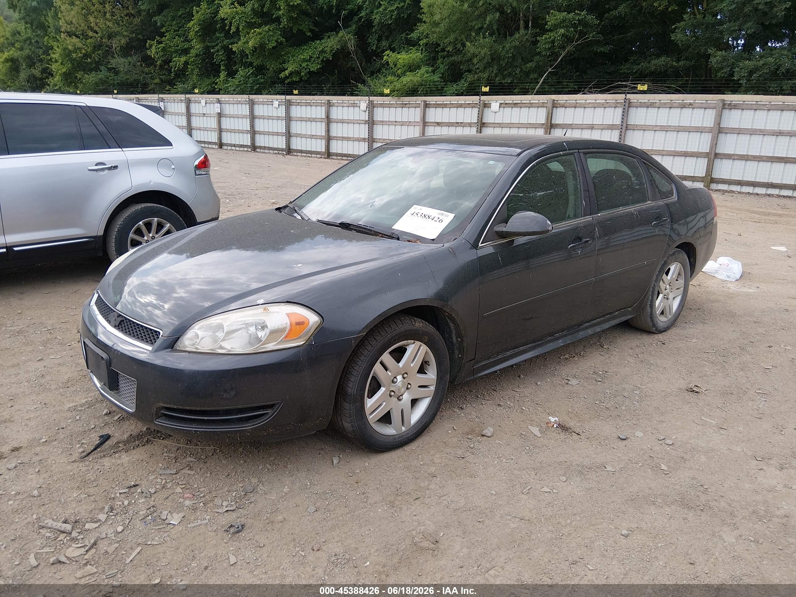 2012 Chevrolet Impala Lt Gray vin: 2G1WG5E3XC1223573