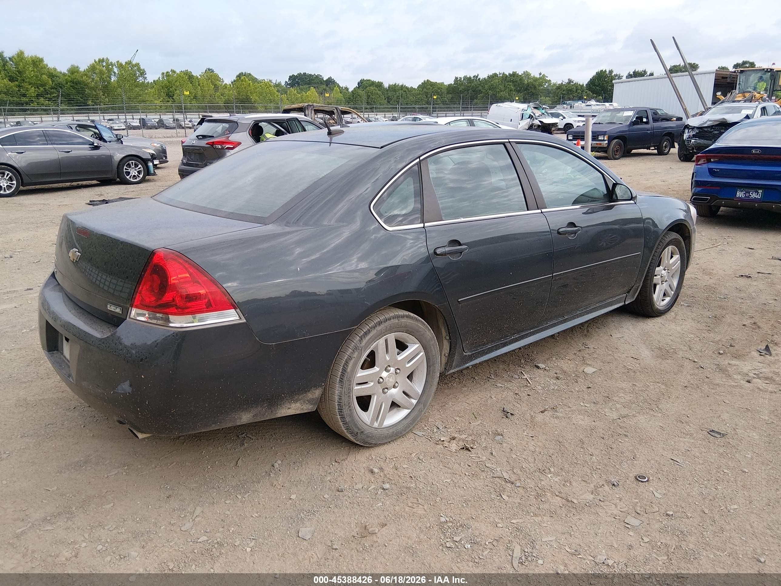 2012 Chevrolet Impala Lt Gray vin: 2G1WG5E3XC1223573