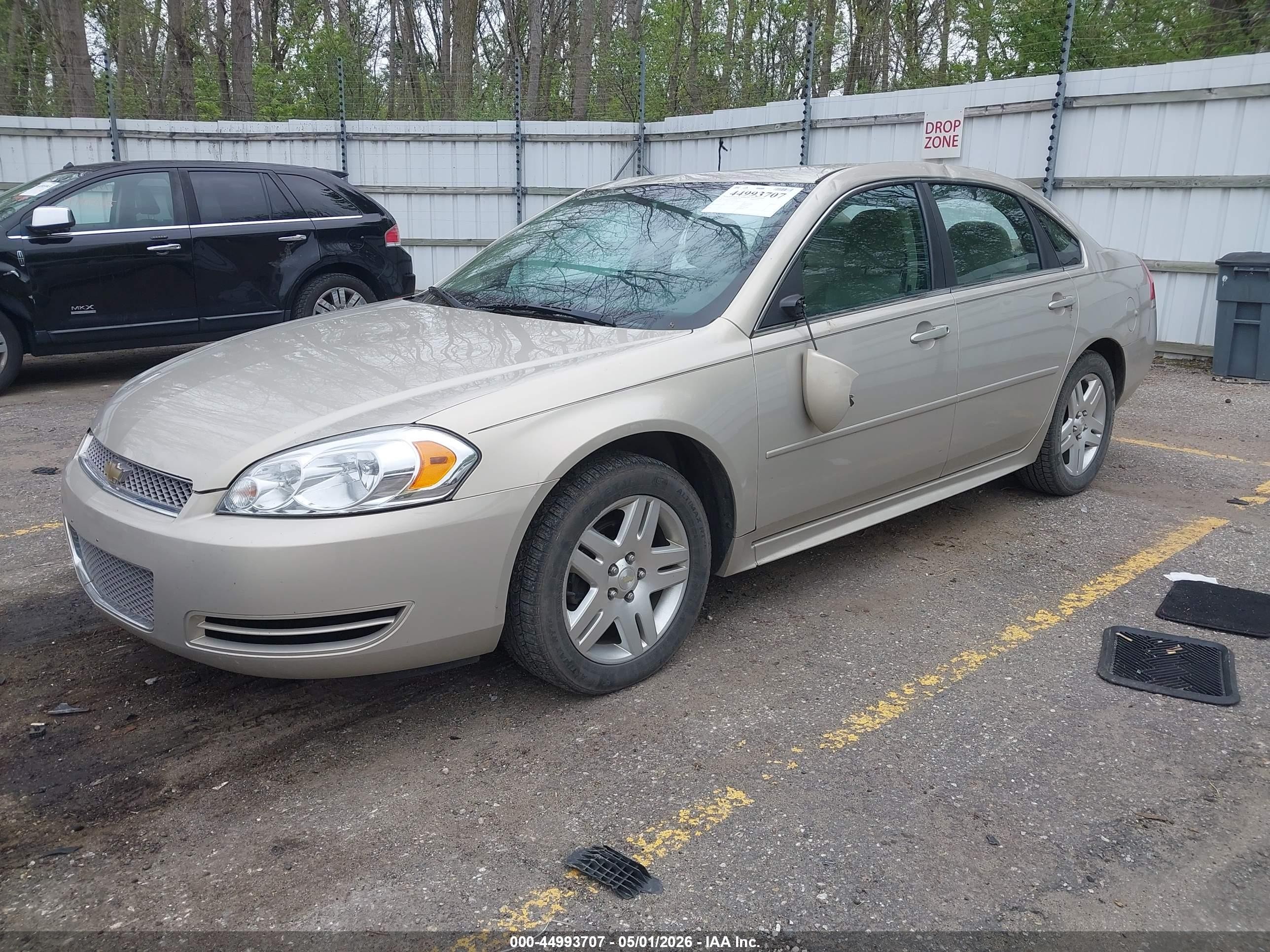 2012 Chevrolet Impala Lt Gold vin: 2G1WG5E3XC1313628