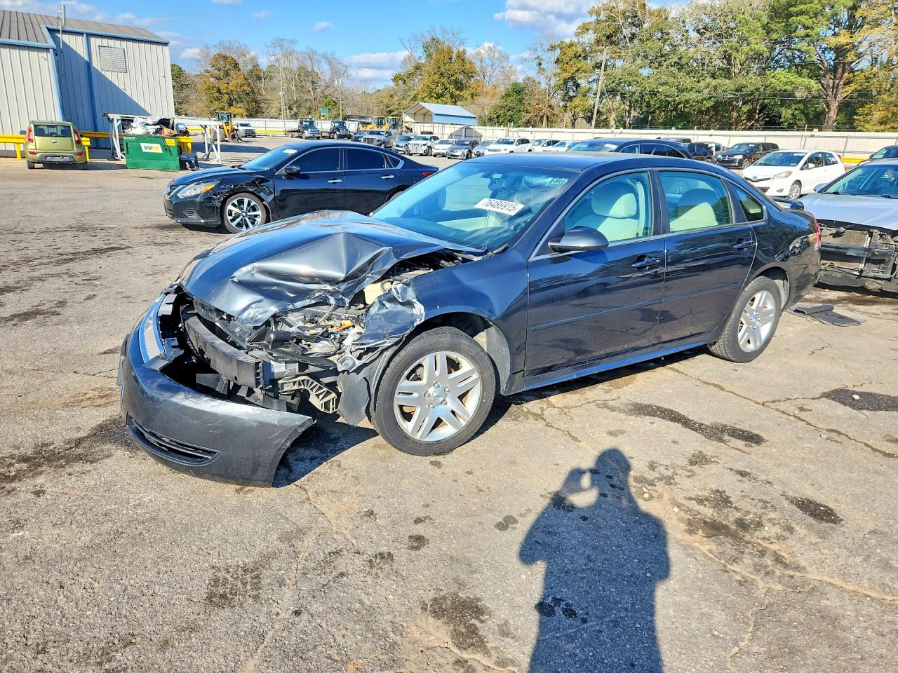 2013 Chevrolet Impala Lt Gray vin: 2G1WG5E3XD1121966