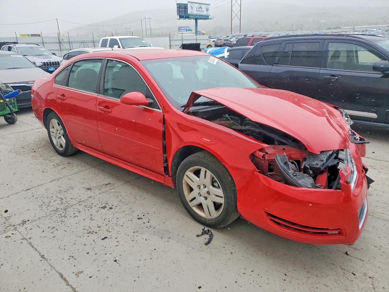 2013 Chevrolet Impala Lt Red vin: 2G1WG5E3XD1217449