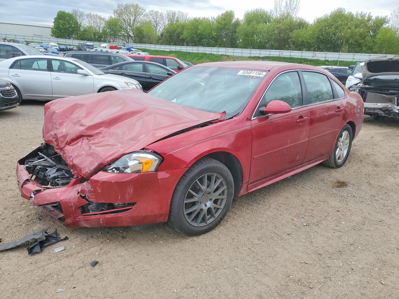2013 Chevrolet Impala Lt Красный vin: 2G1WG5E3XD1257787